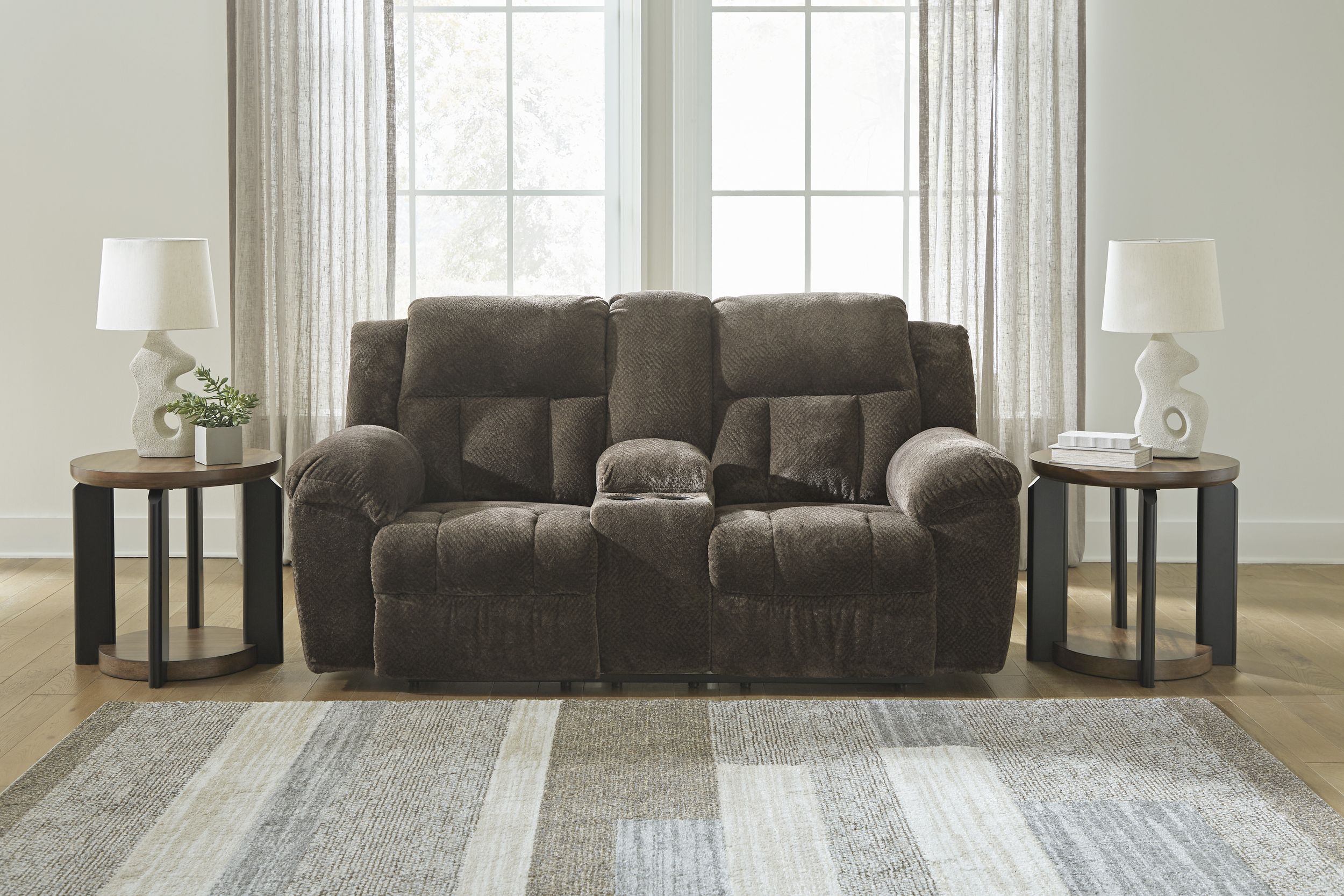 Frohn Polyester Reclining Living Room Set