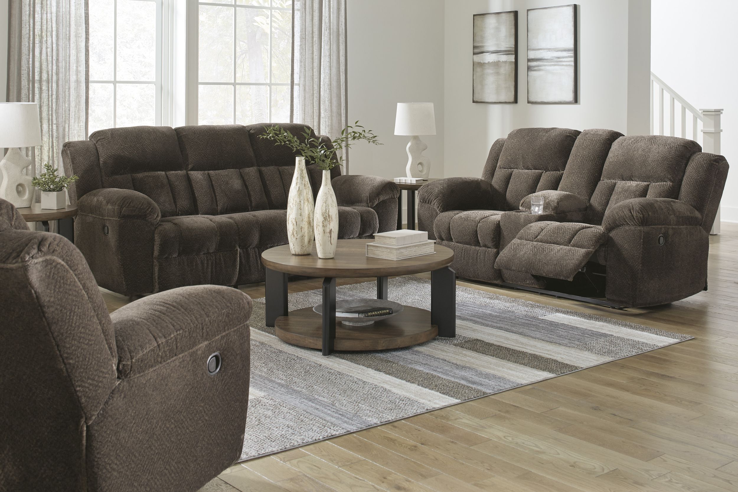 Frohn Polyester Reclining Sofa