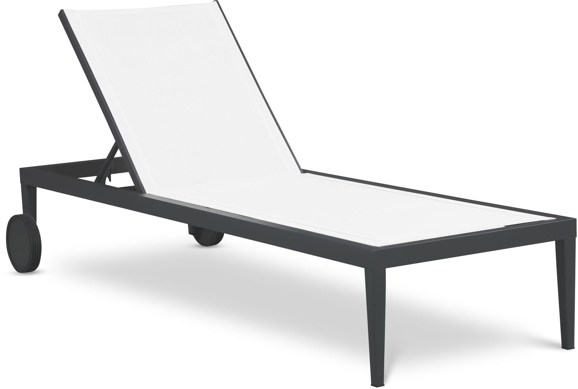 Nizuc Outdoor Patio Adjustable Sun Chaise Lounge Chair with Aluminum Frame