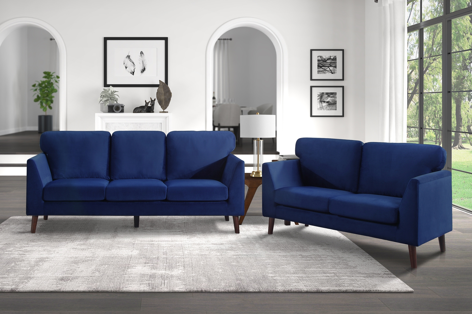 Tolley Velvet Living Room Set