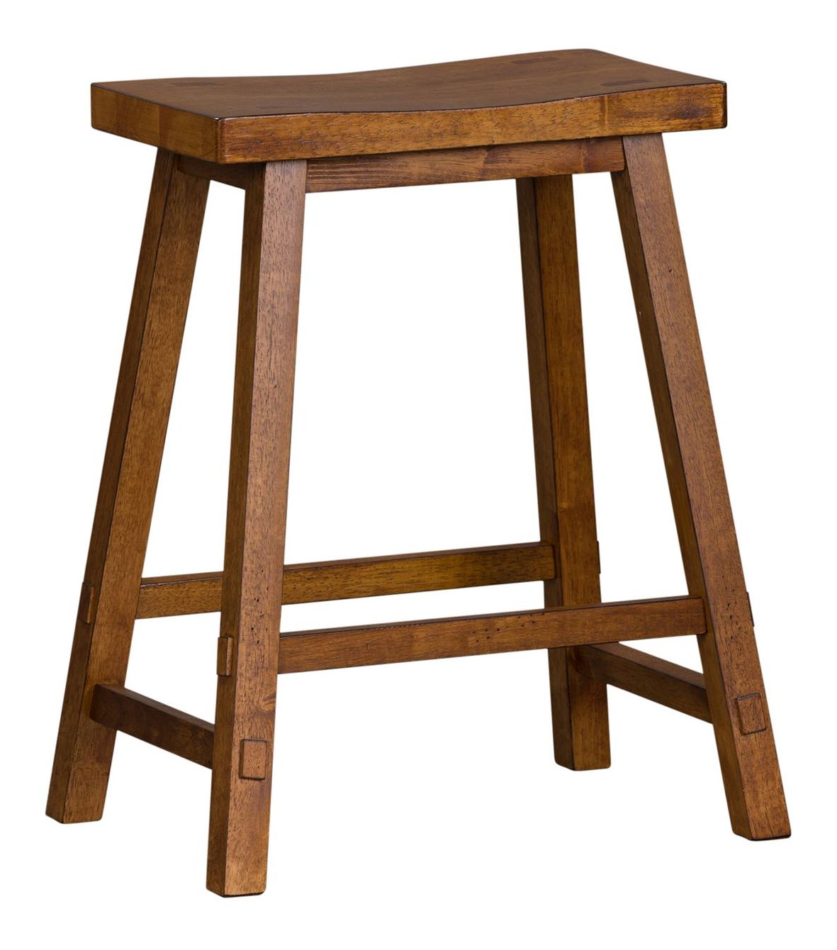 Creations 24-Inch Sawhorse Counter Stool | Wood Kitchen Stool