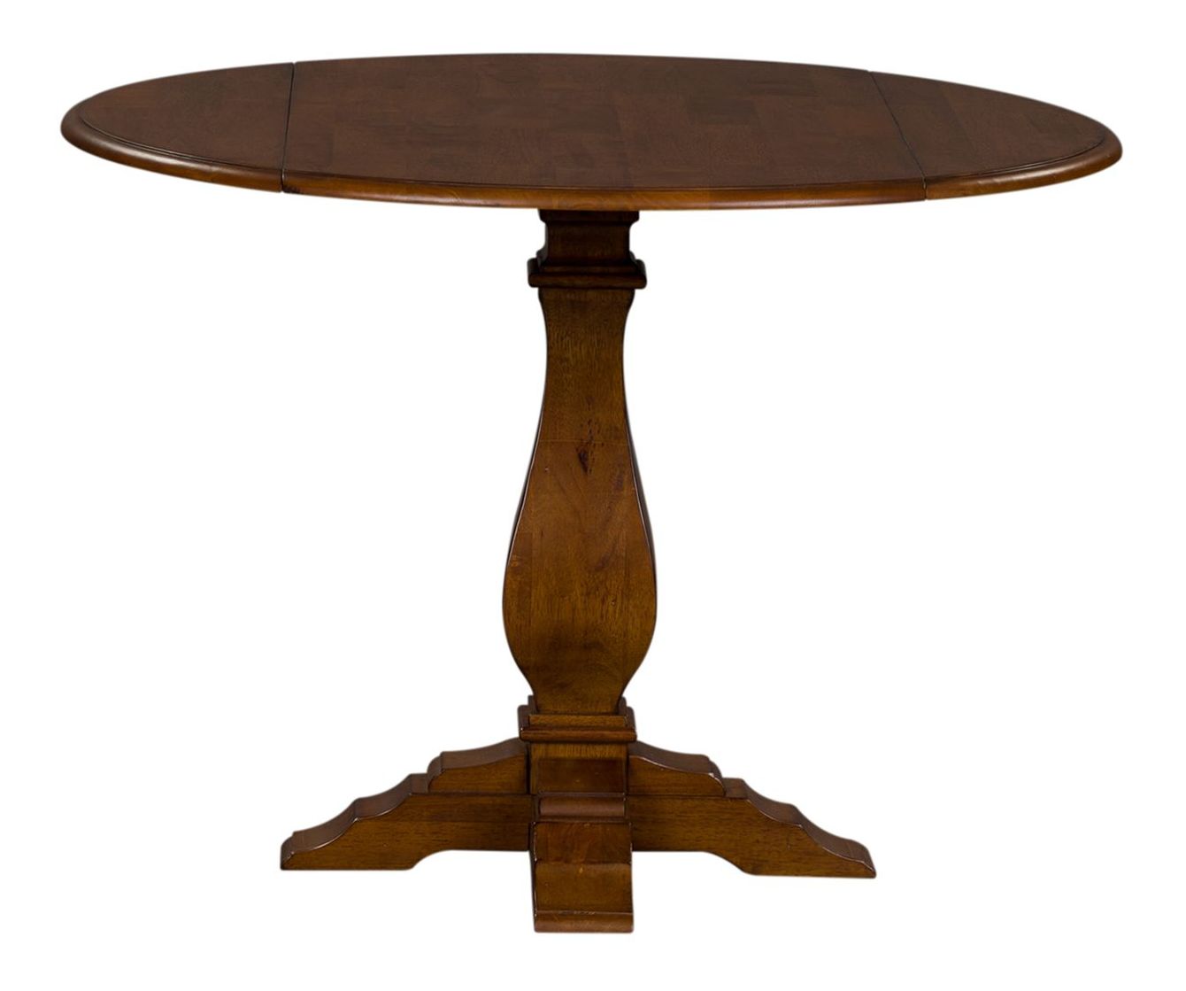 Creations Oval Drop-Leaf Dining Set | Tobacco Wood