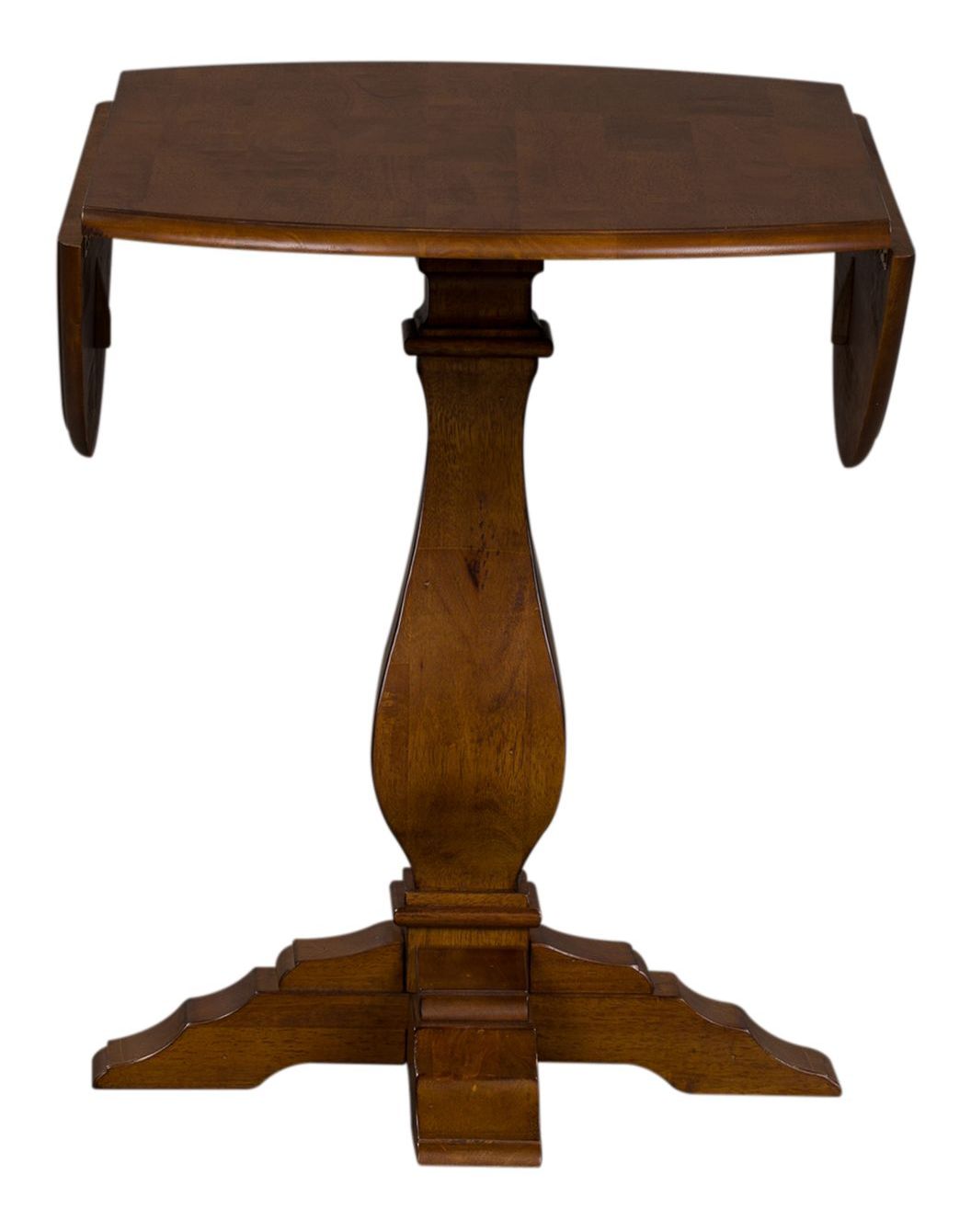 Creations Round Wood Drop Leaf Dining Table