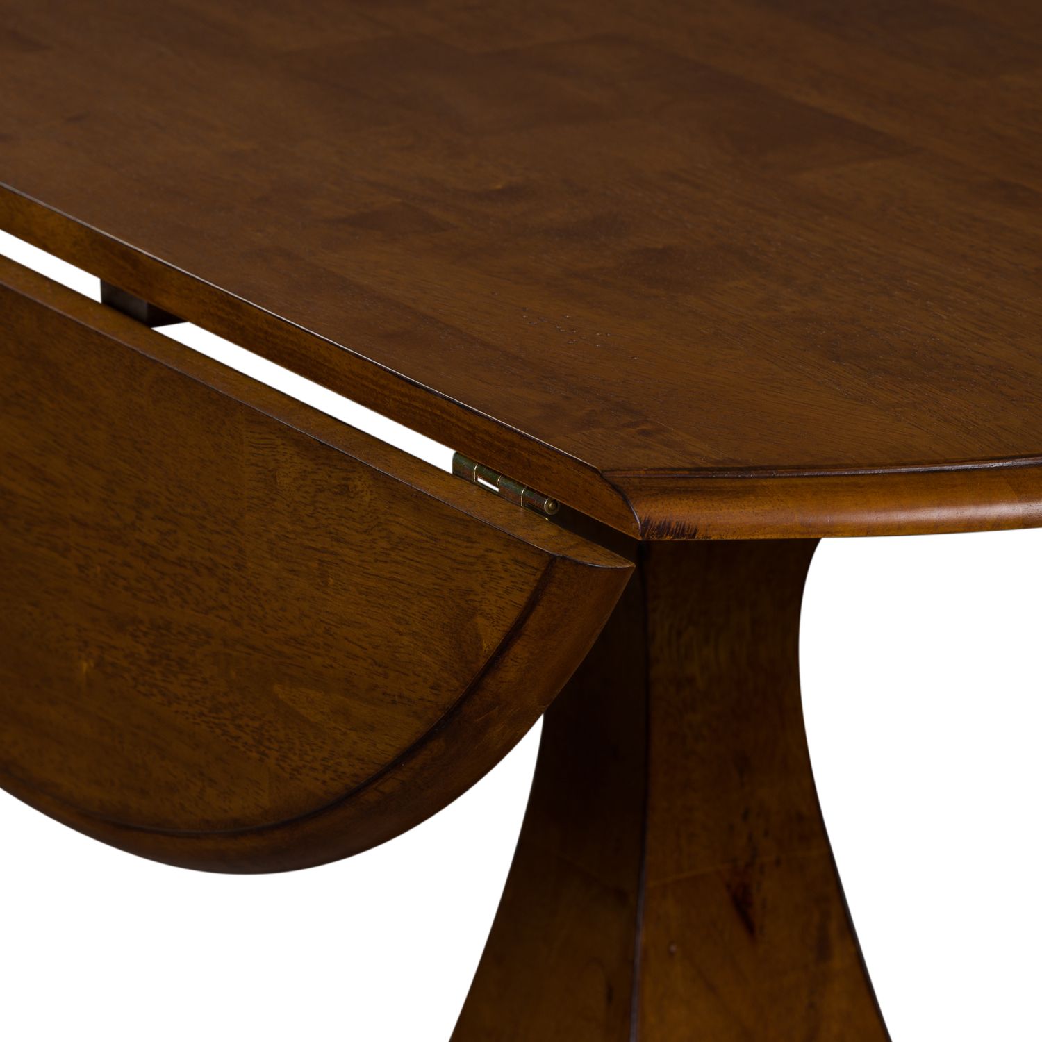 Creations Round Wood Drop Leaf Dining Table