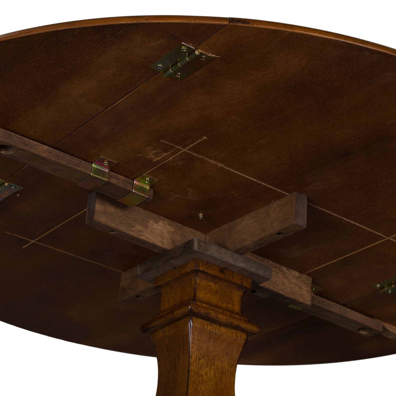 Creations Oval Drop-Leaf Dining Set | Tobacco Wood
