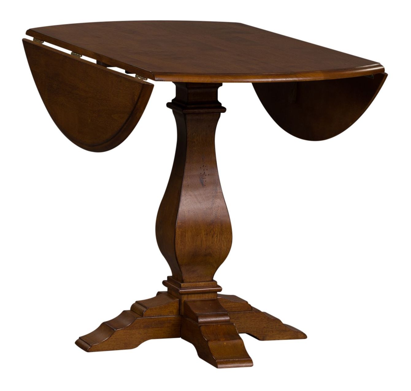 Creations Oval Drop-Leaf Dining Set | Tobacco Wood