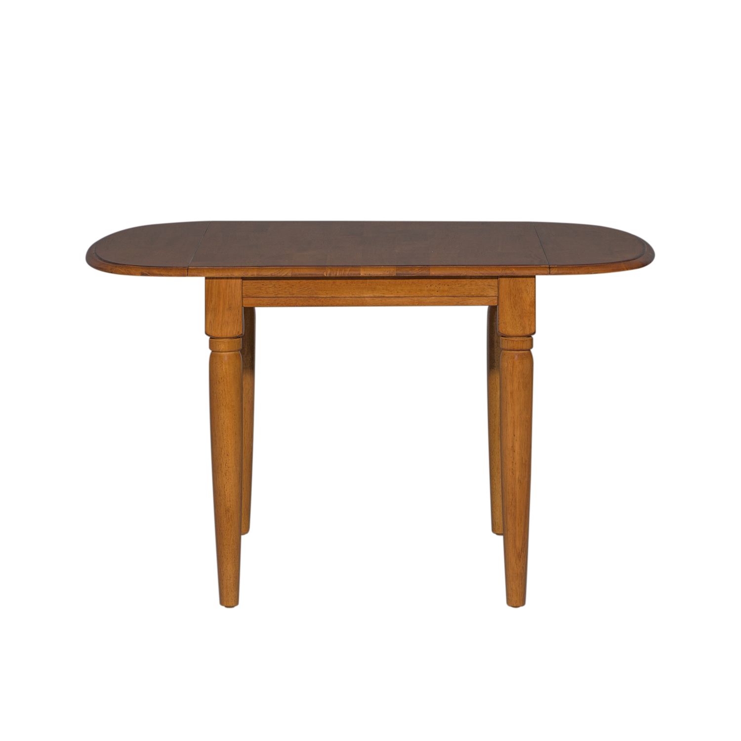 Creations Oval Wood Drop-Leaf Dining Table | Tobacco Finish