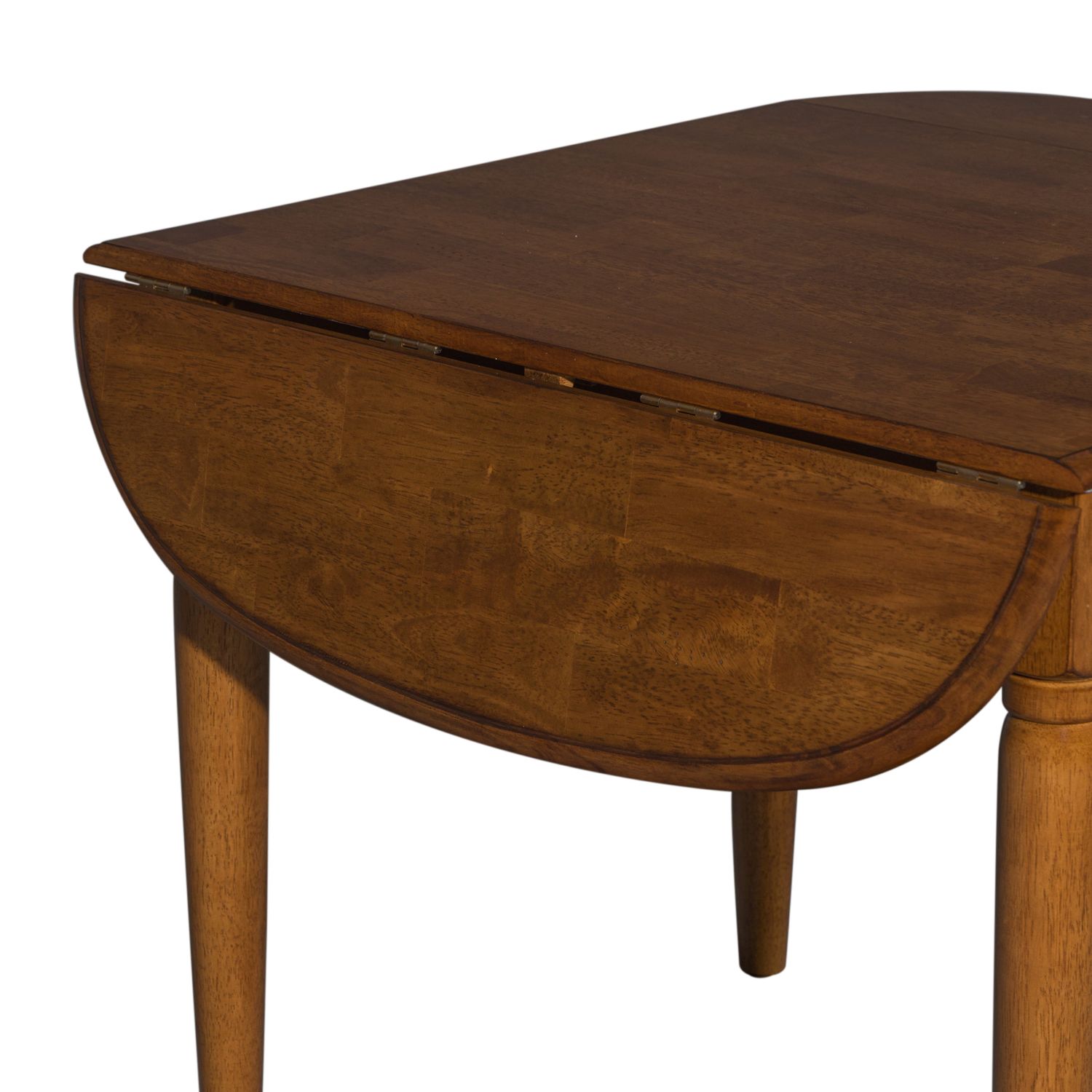 Creations Oval Wood Drop-Leaf Dining Table | Tobacco Finish