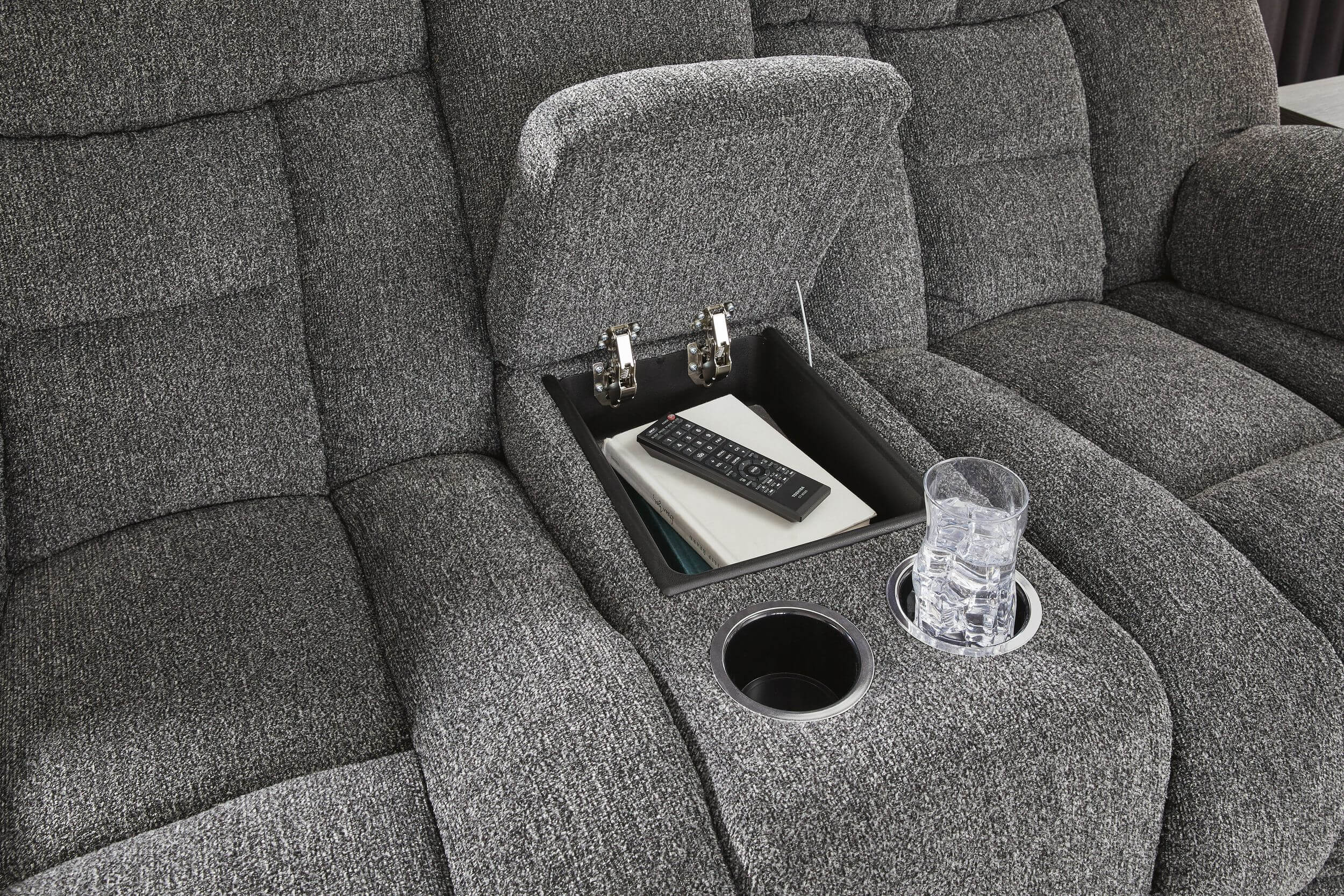 Foreside Polyester Reclining Living Room Set