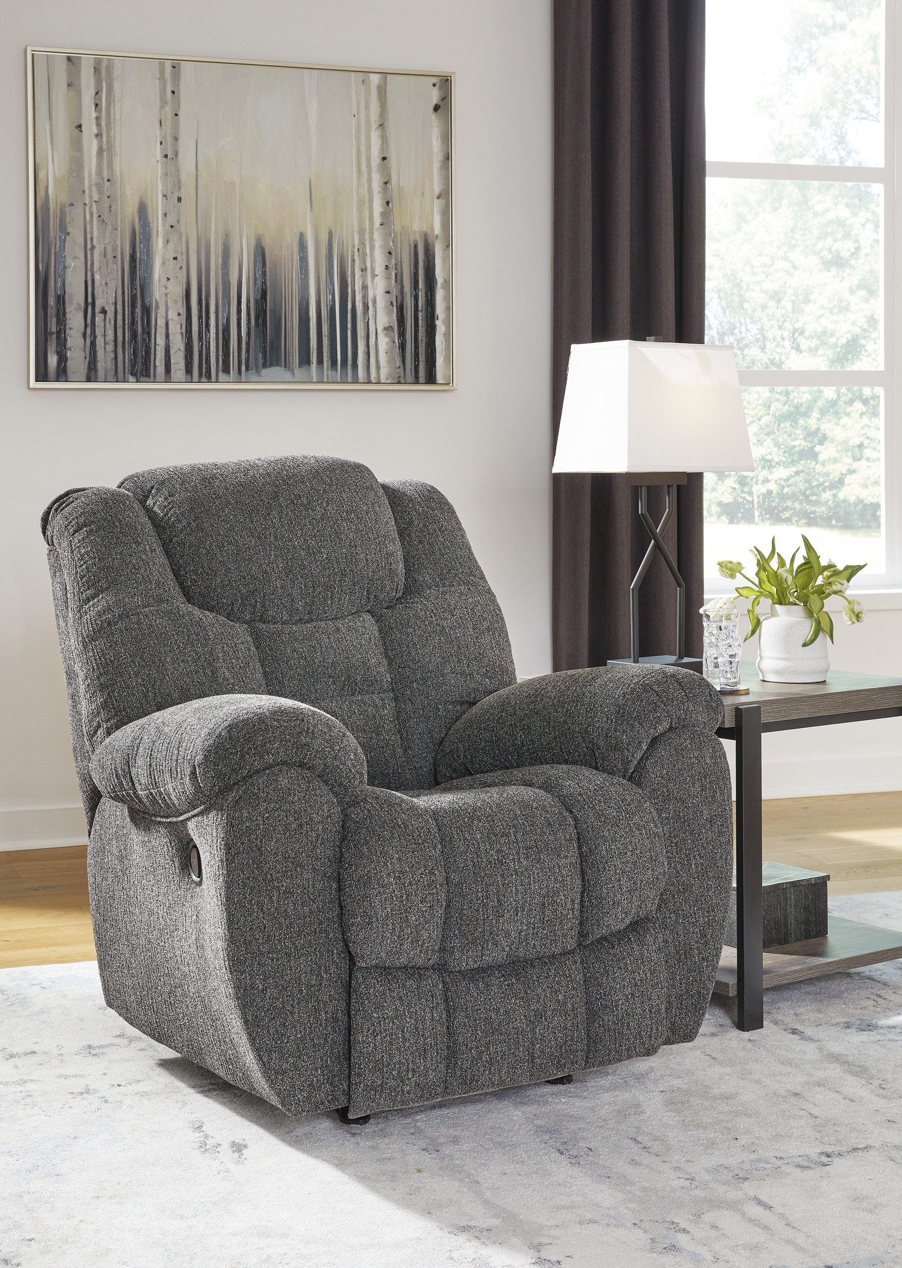 Foreside Polyester Rocker Recliner