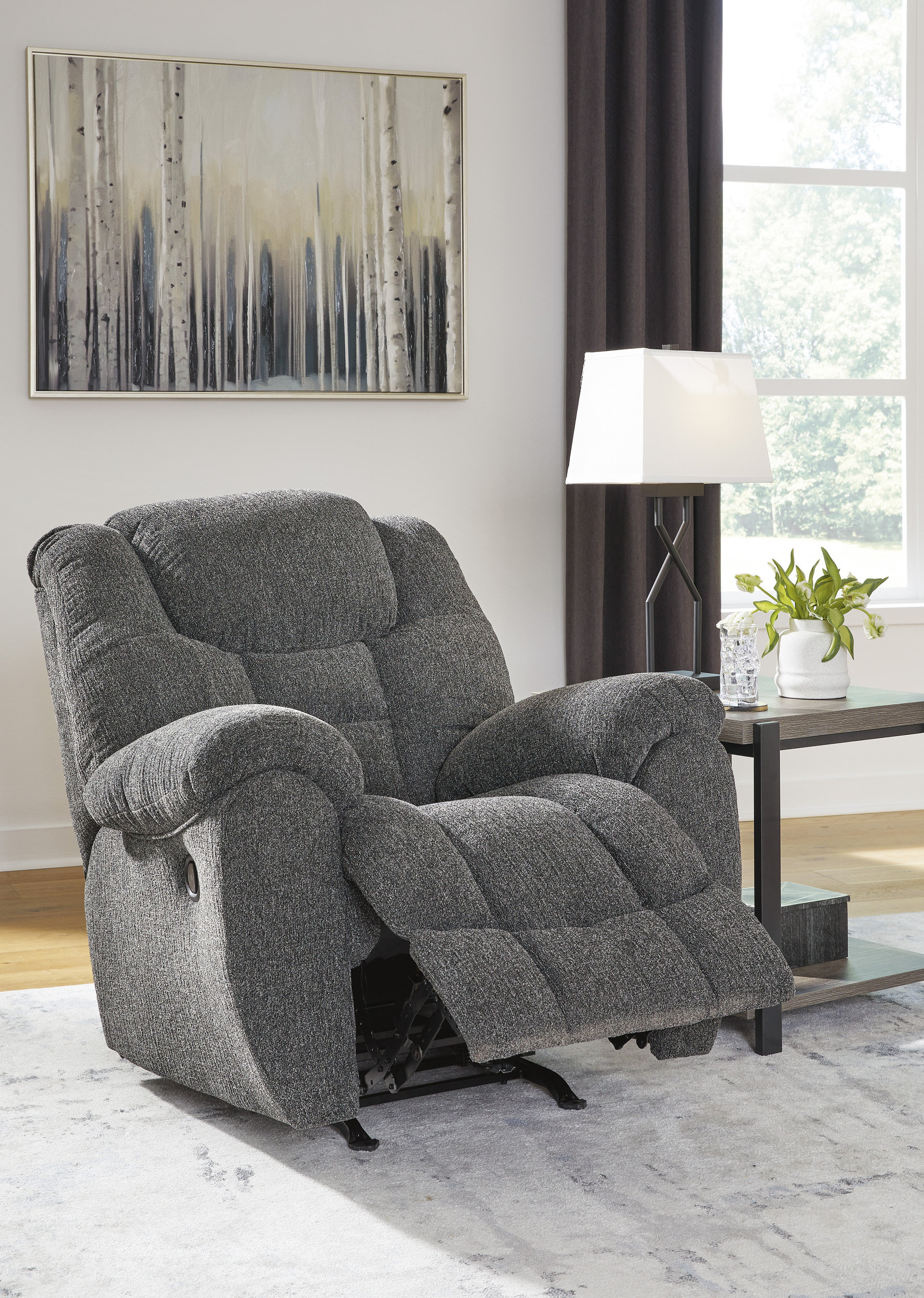 Foreside Polyester Rocker Recliner