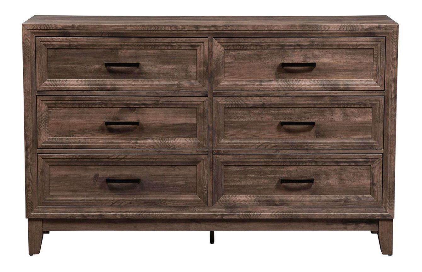 Ridgecrest Wood Dresser w/6 Drawers