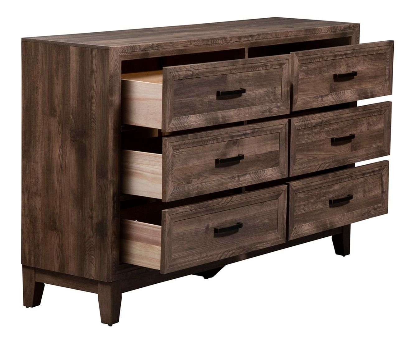 Ridgecrest Wood Panel Bedroom Set | Cobblestone Finish