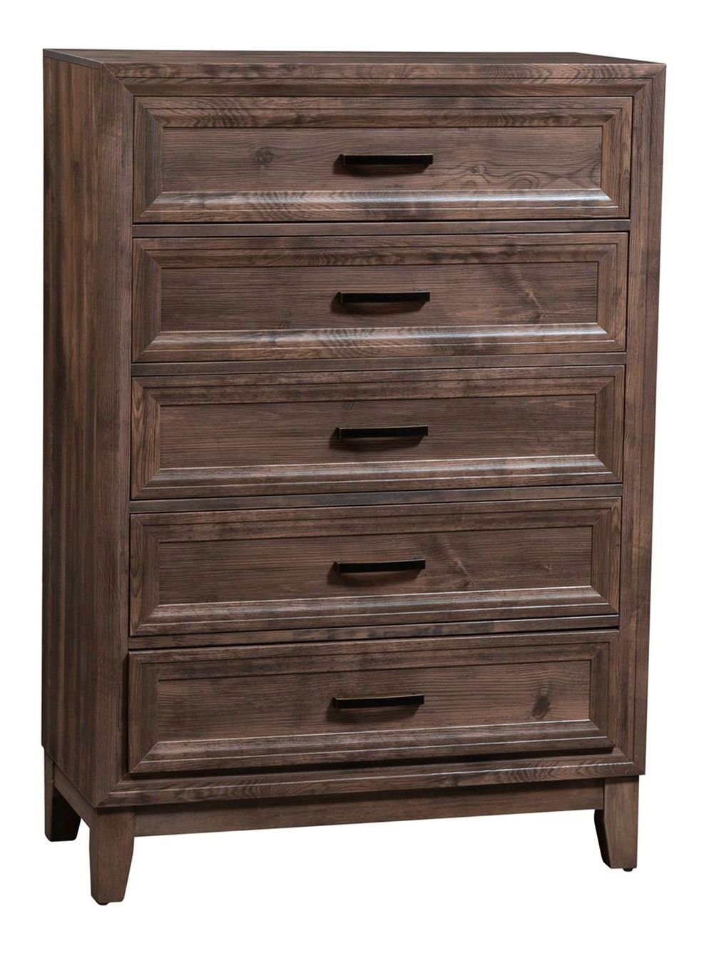 Ridgecrest Wood Panel Bedroom Set | Cobblestone Finish