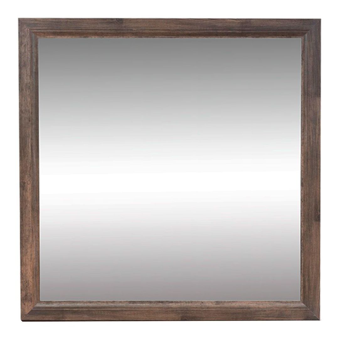Ridgecrest Square Wood/Glass Mirror