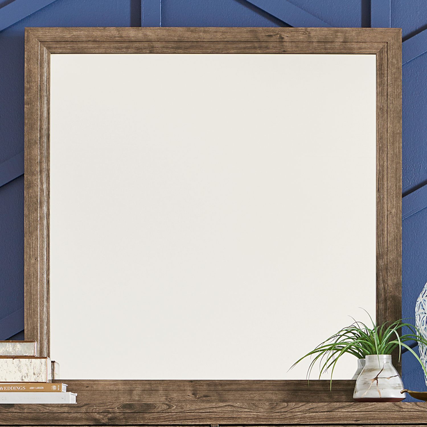 Ridgecrest Square Wood/Glass Mirror