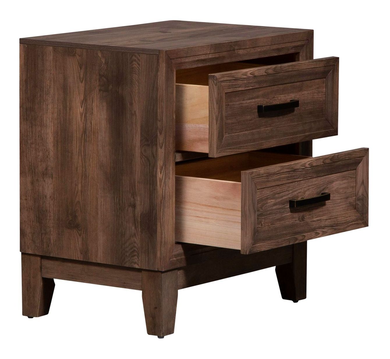 Ridgecrest Wood Storage Bedroom Set | Cobblestone Finish