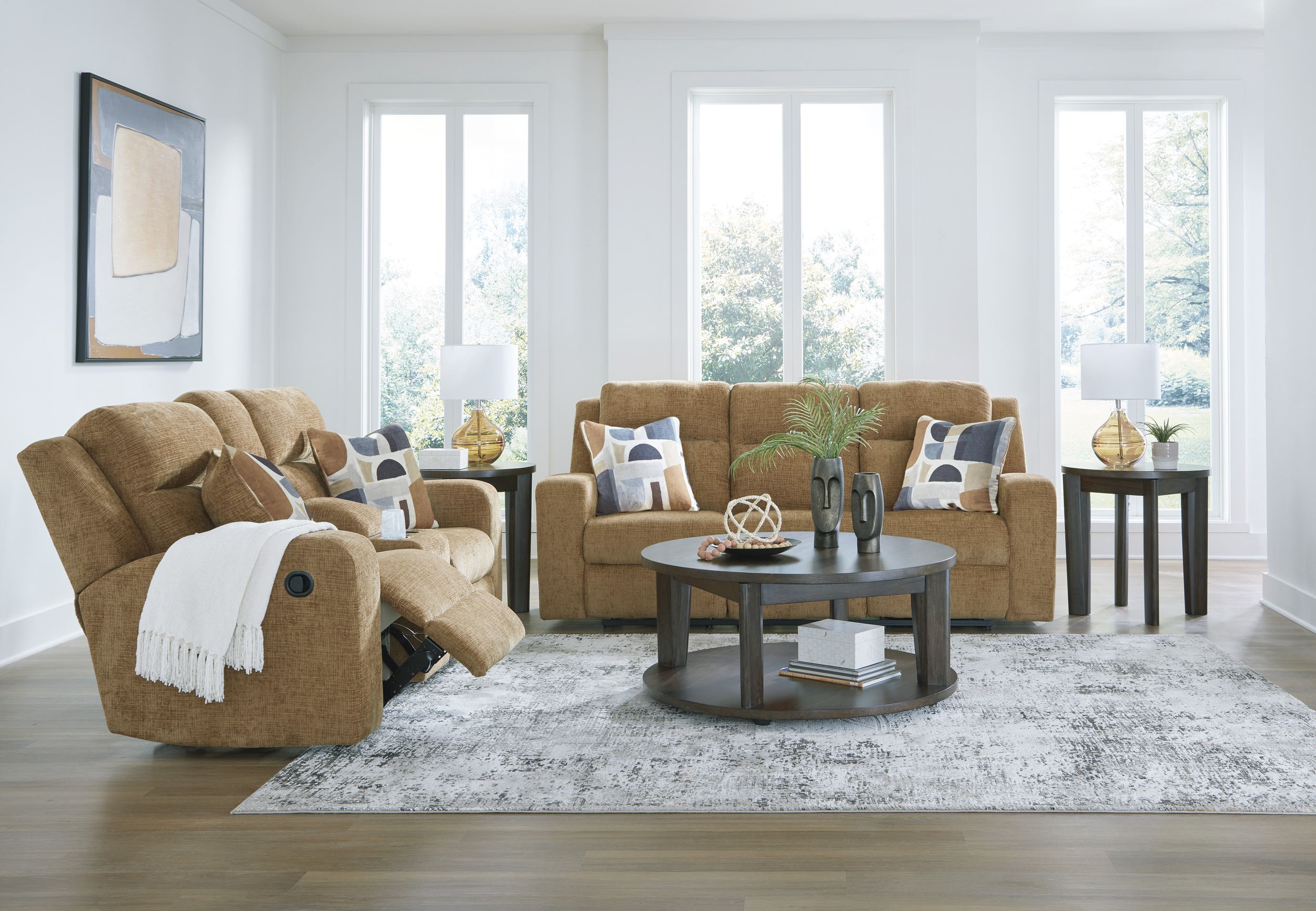 Kanlow Polyester Reclining Living Room Set