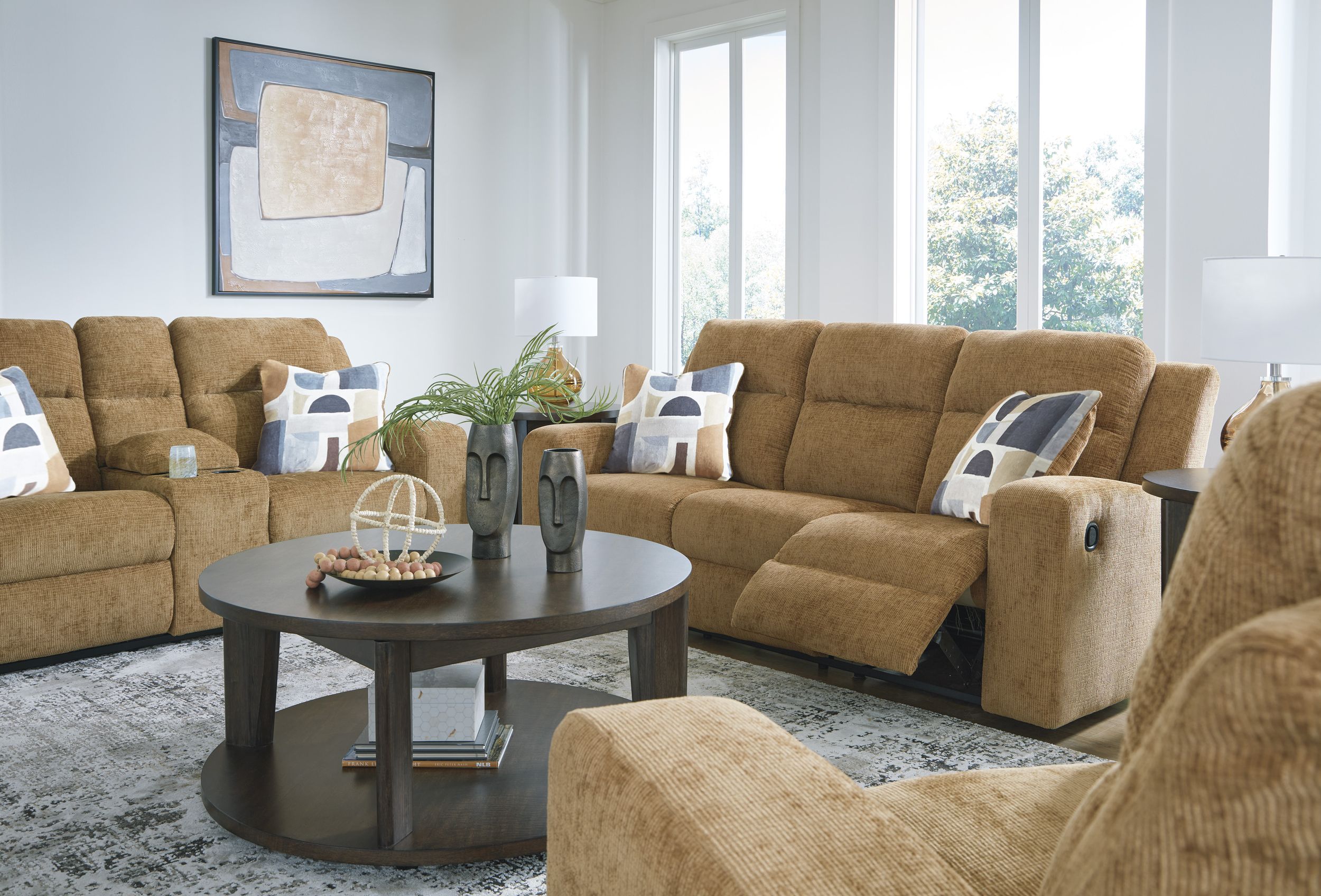 Kanlow Polyester Reclining Living Room Set