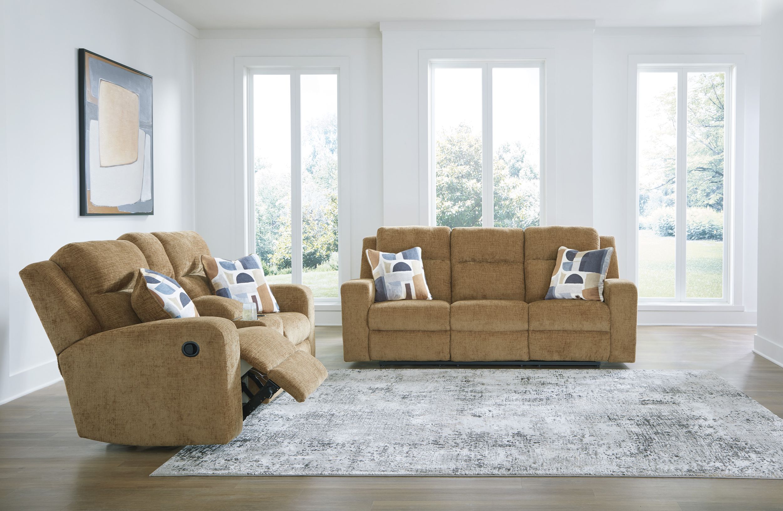 Kanlow Double Reclining Loveseat Console