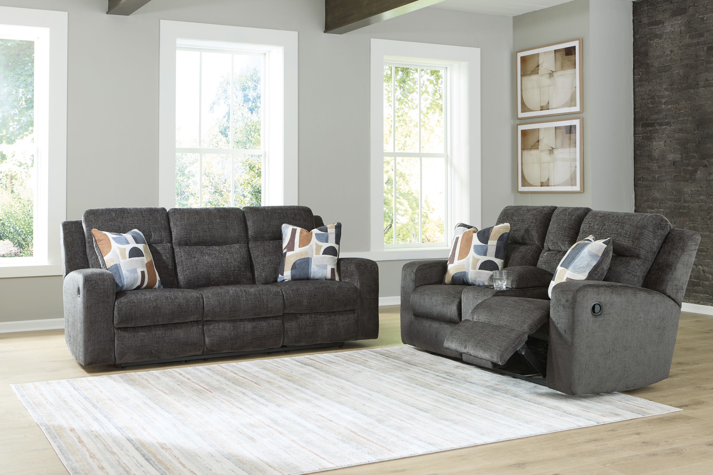 Kanlow Polyester Reclining Living Room Set