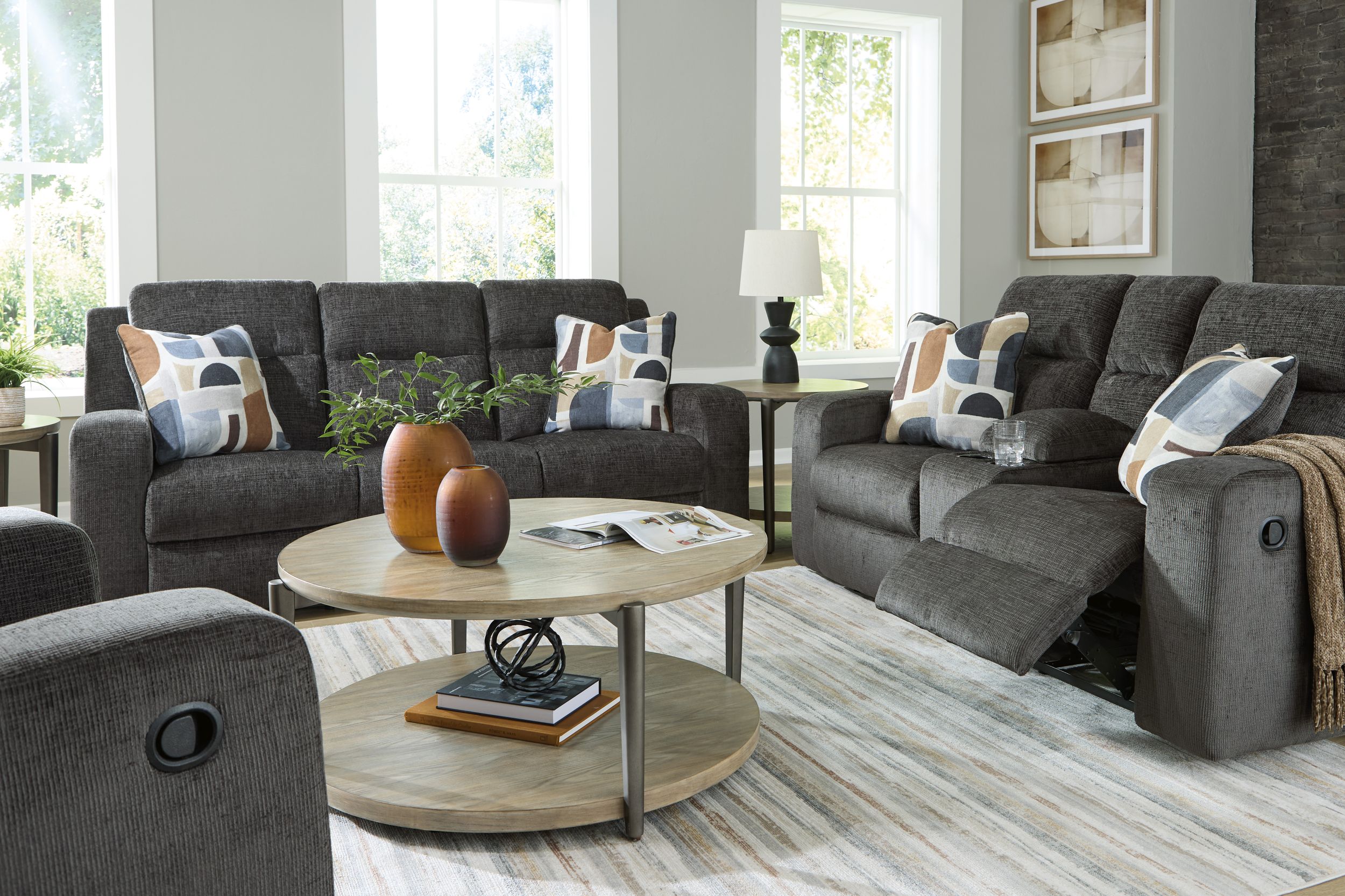 Kanlow Polyester Reclining Living Room Set