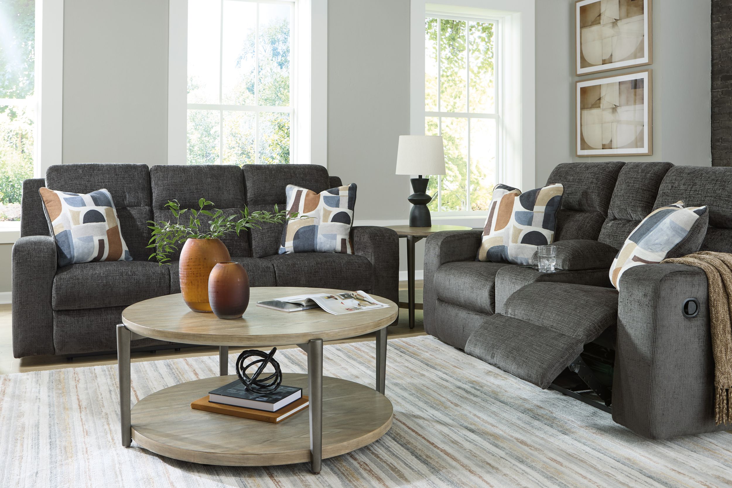 Kanlow Polyester Reclining Living Room Set