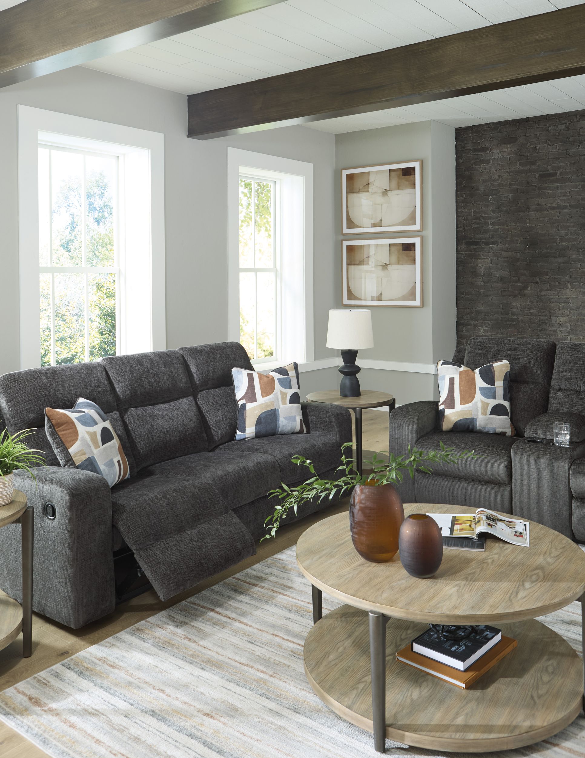 Kanlow Polyester Reclining Living Room Set