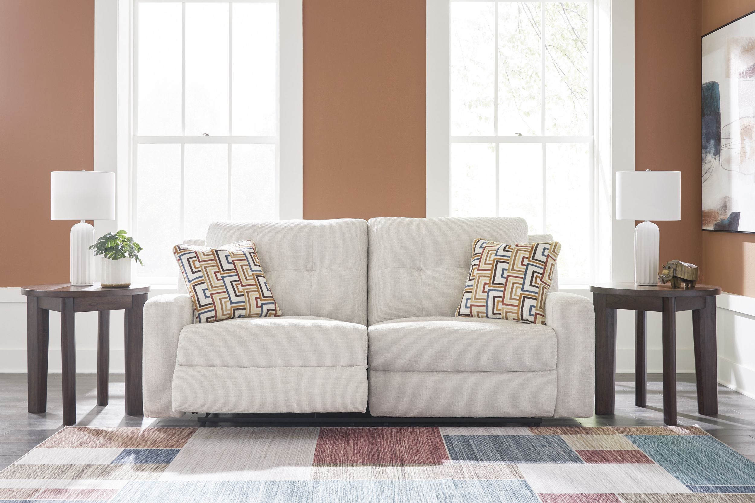 Danum Polyester Reclining Living Room Set