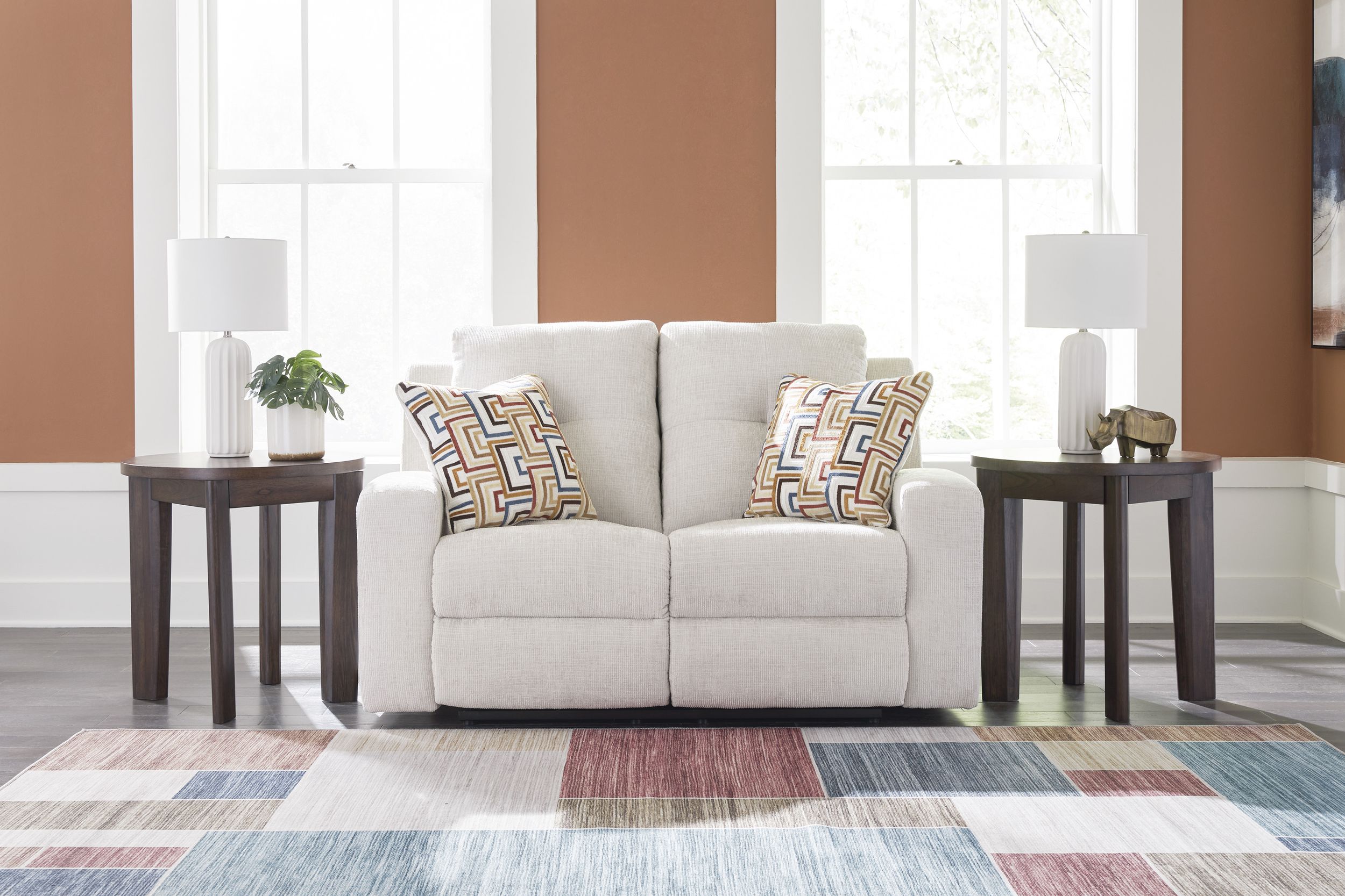 Danum Polyester Reclining Living Room Set