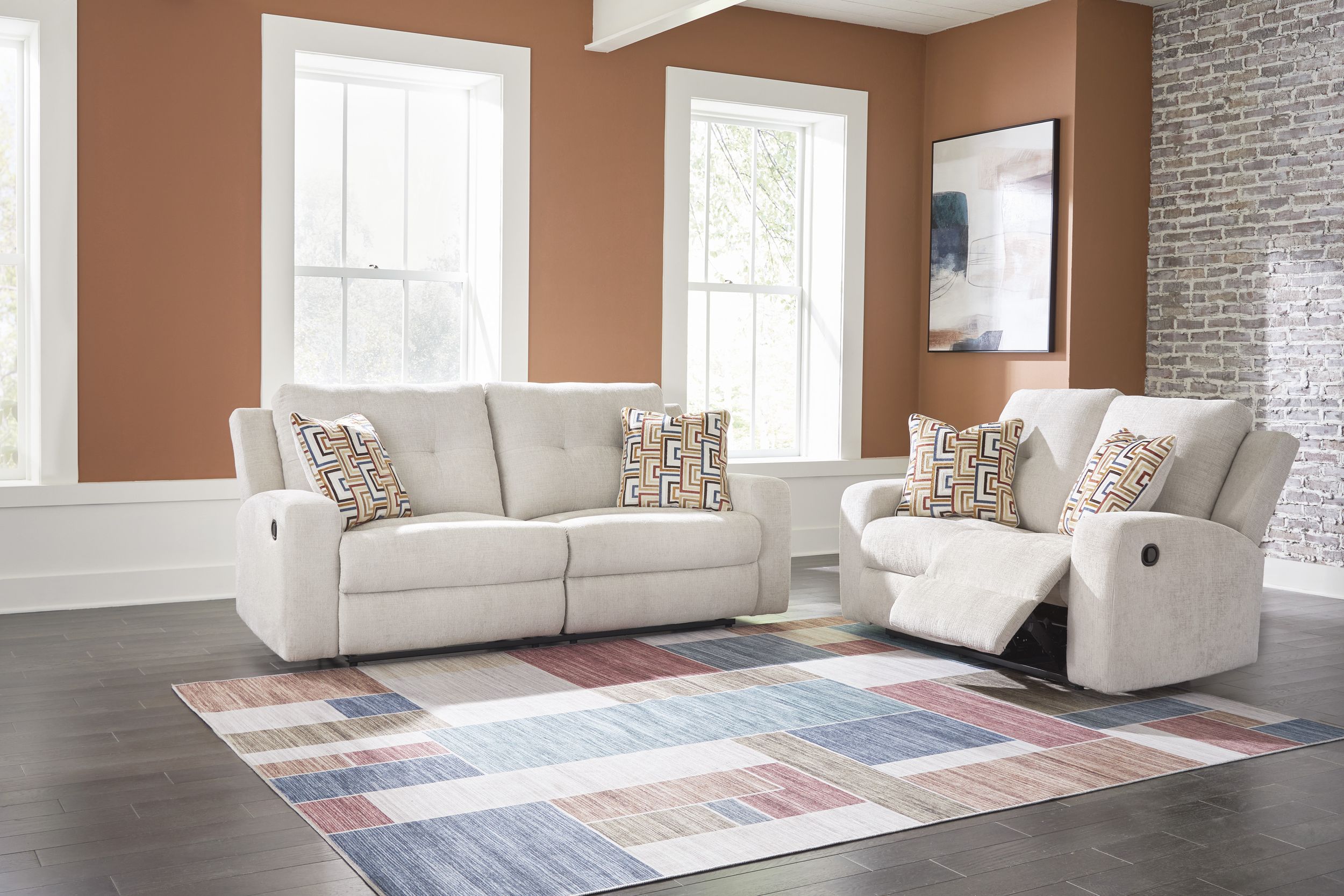 Danum Polyester Reclining Sofa