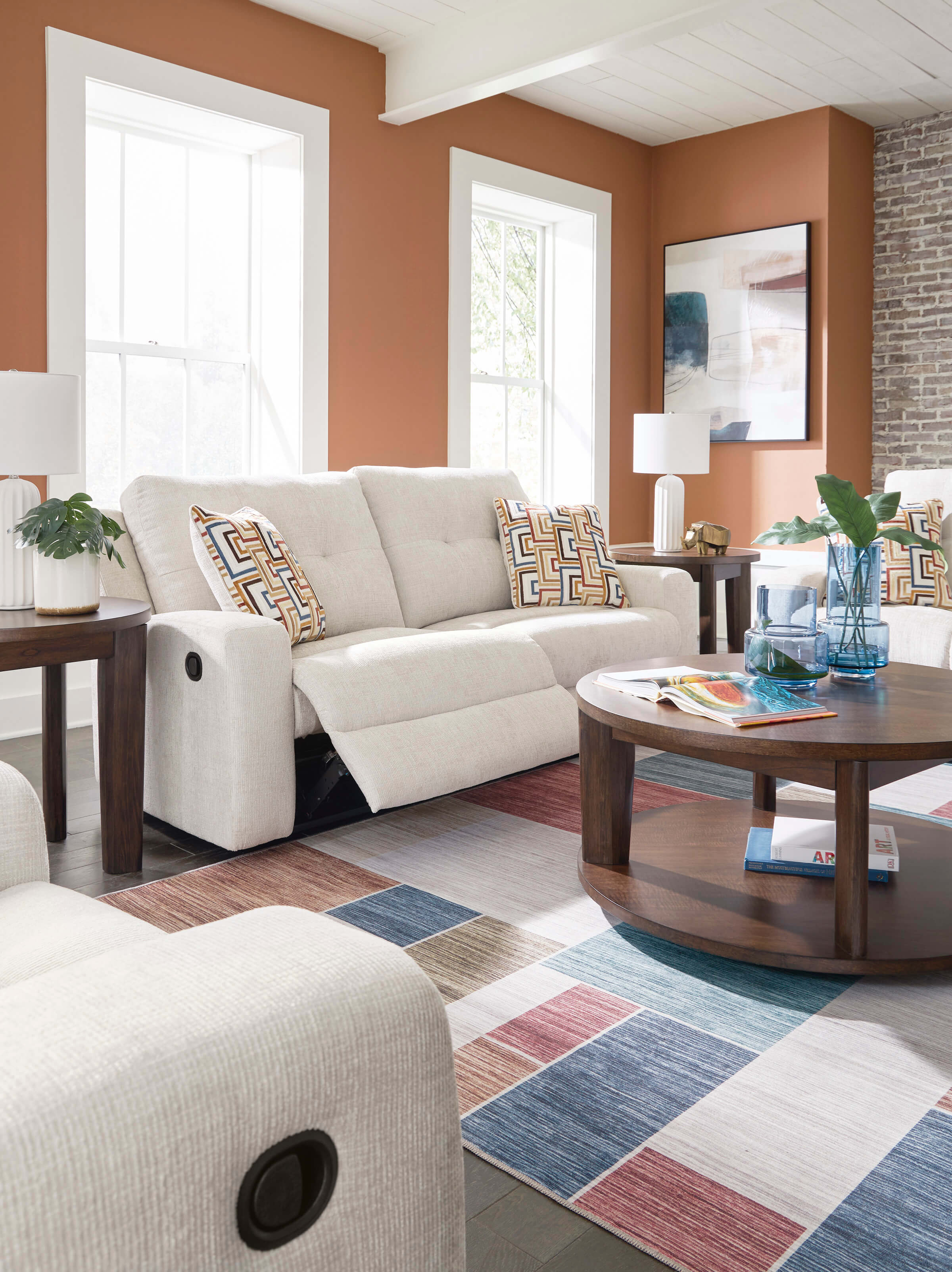 Danum Polyester Reclining Sofa
