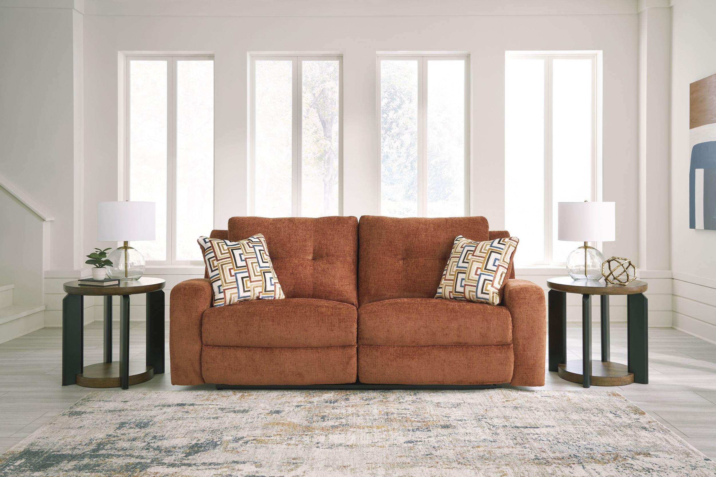 Danum Polyester Reclining Living Room Set