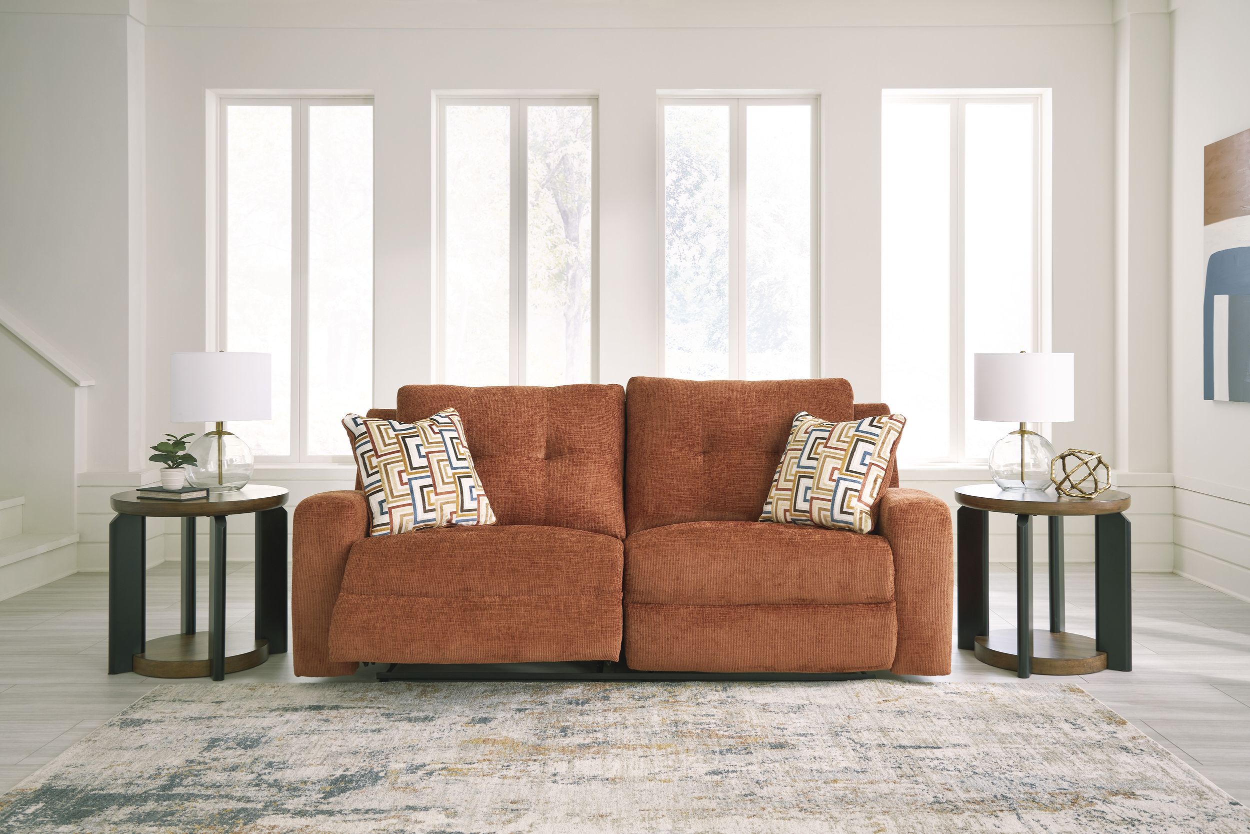 Danum Polyester Reclining Living Room Set
