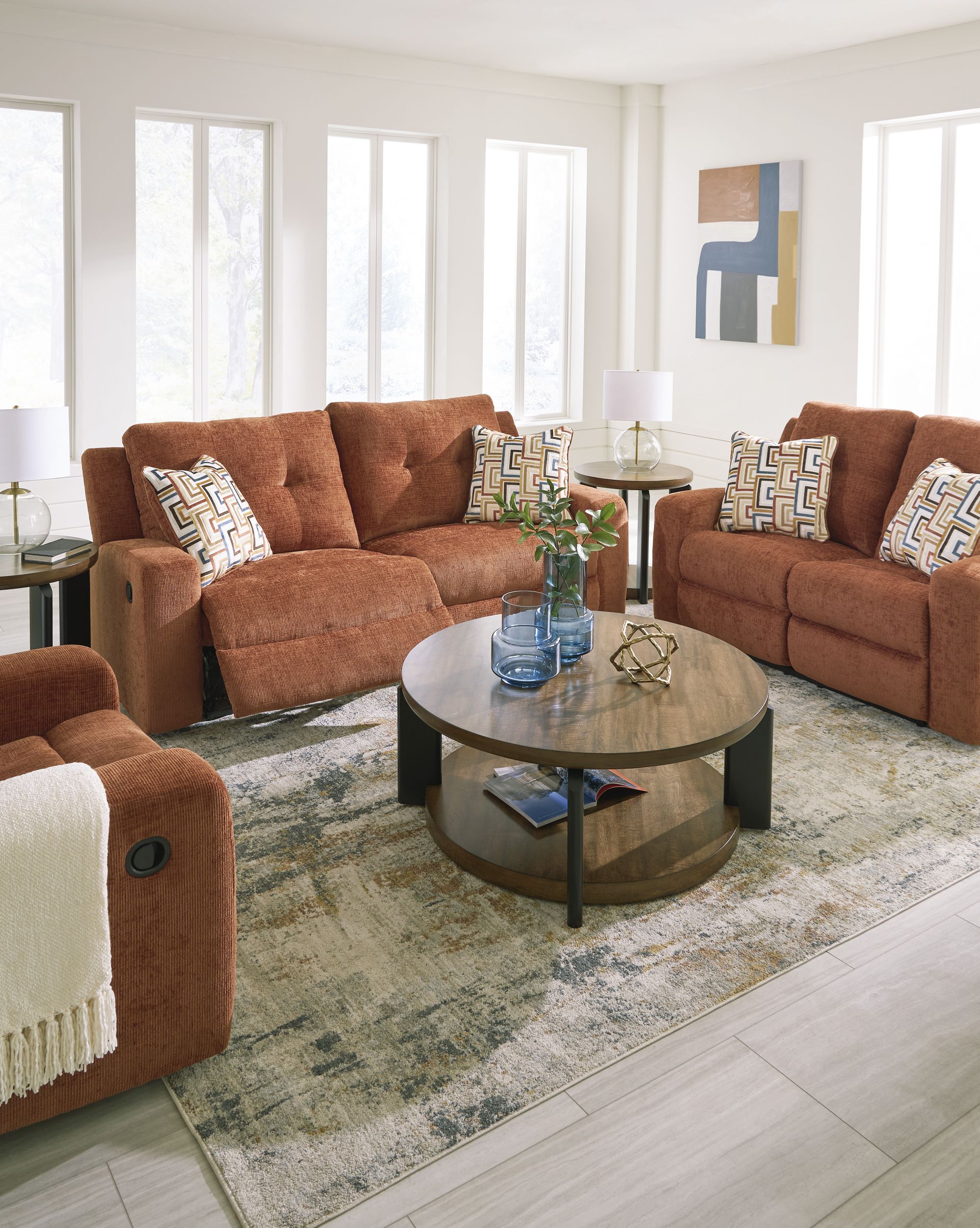 Danum Polyester Reclining Sofa