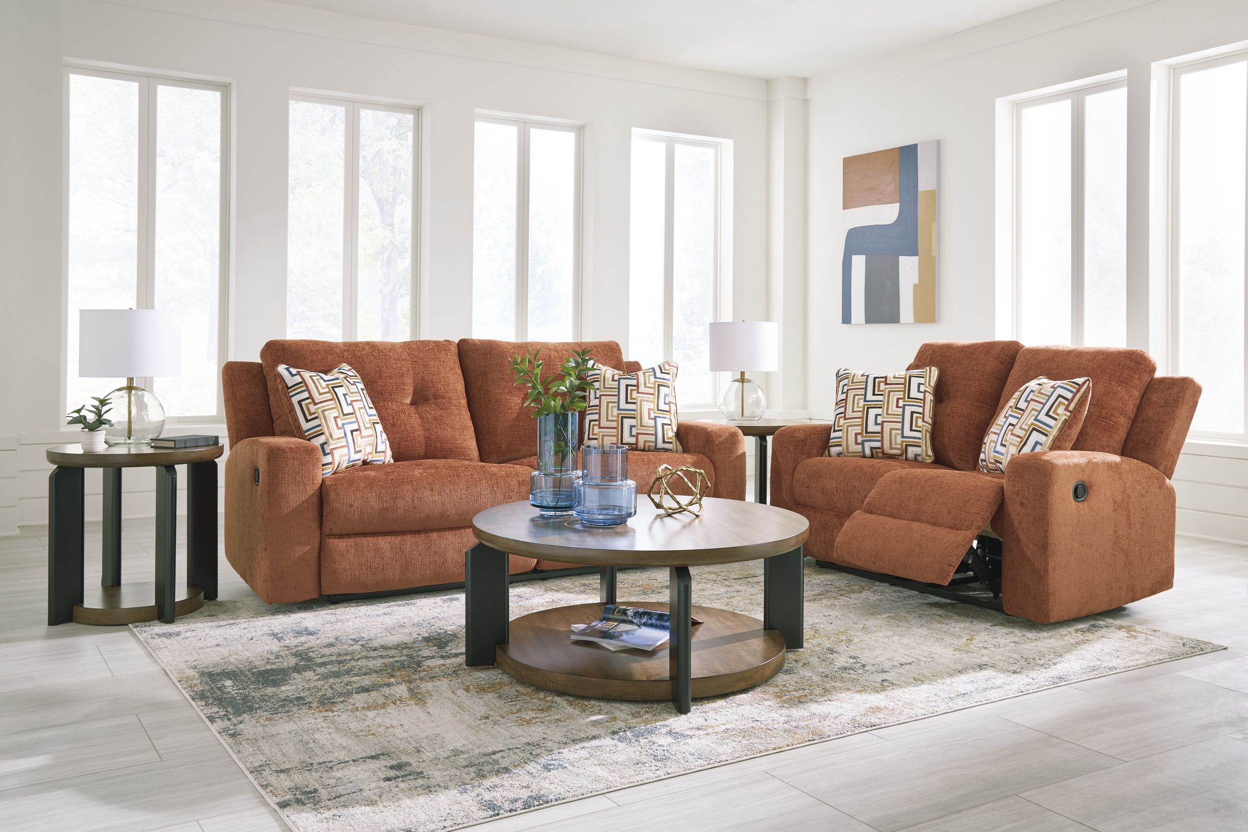 Danum Reclining Sofa and Loveseat
