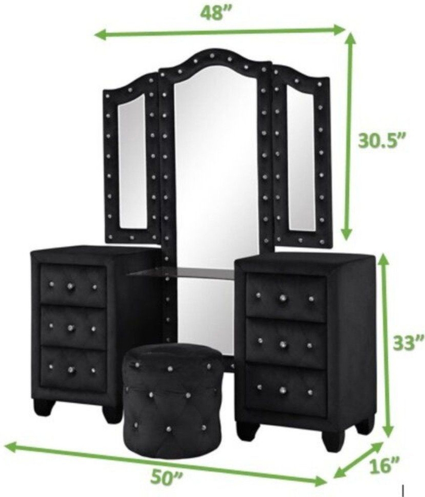 Sophia 6-Drawer Wood Veneer Vanity