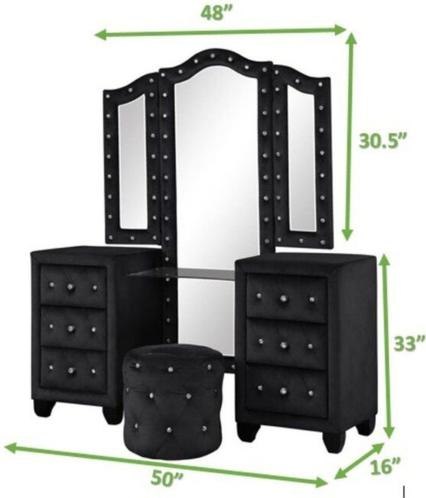 Sophia Velvet/Wood Regular Bedroom Set