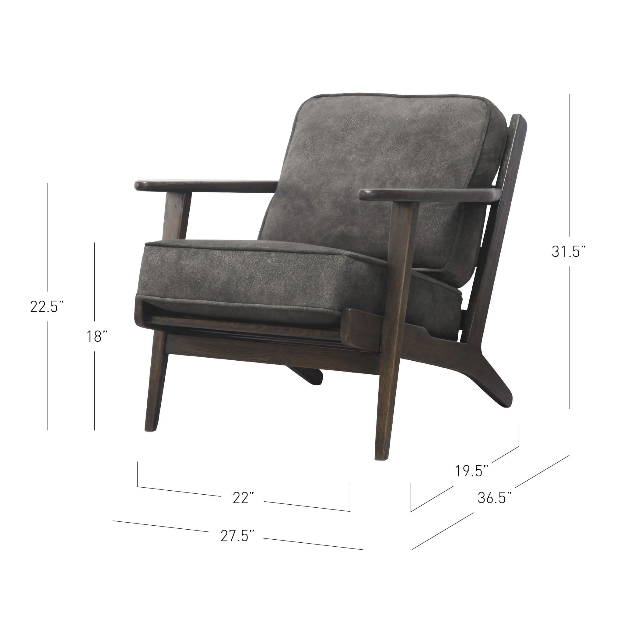 Albert Fabric Accent Chair