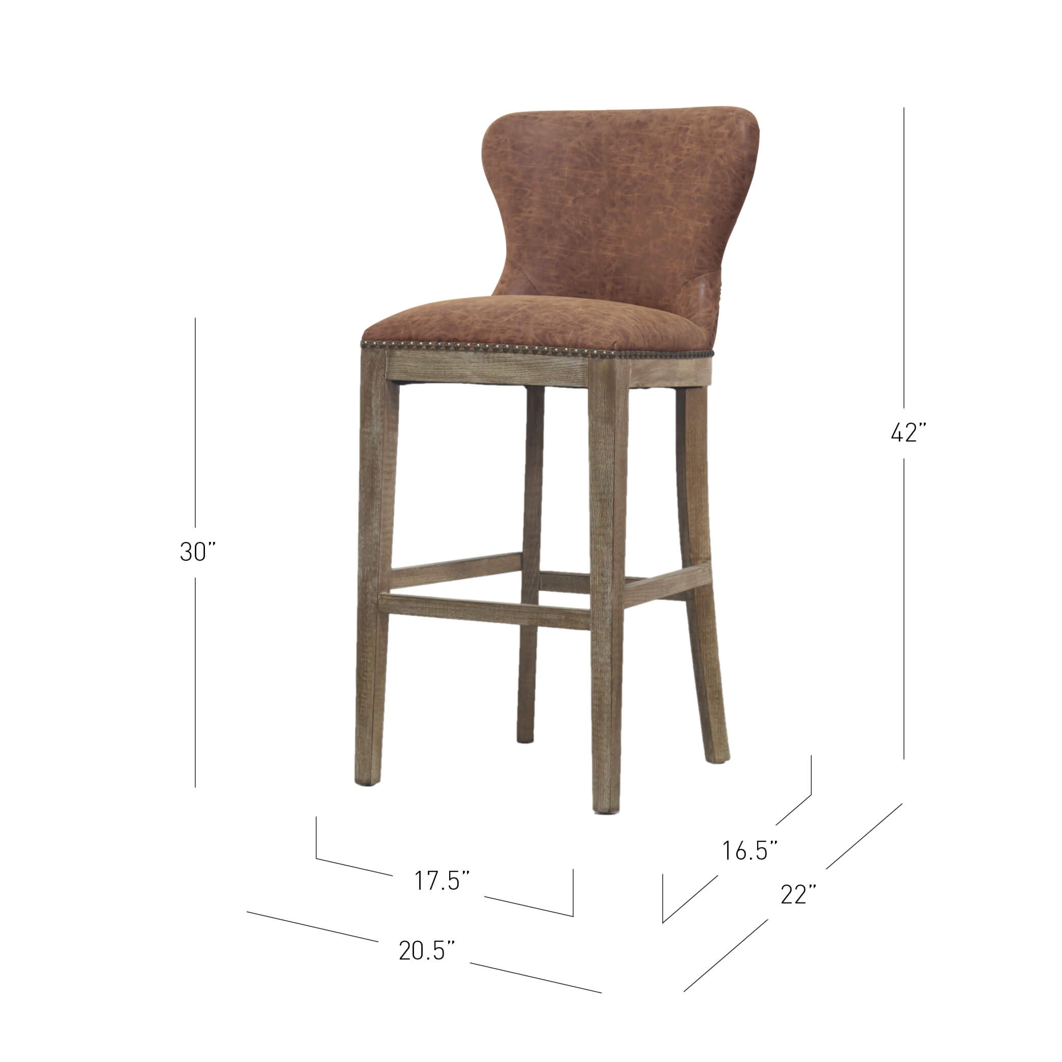 Dorsey PU Bar Stool