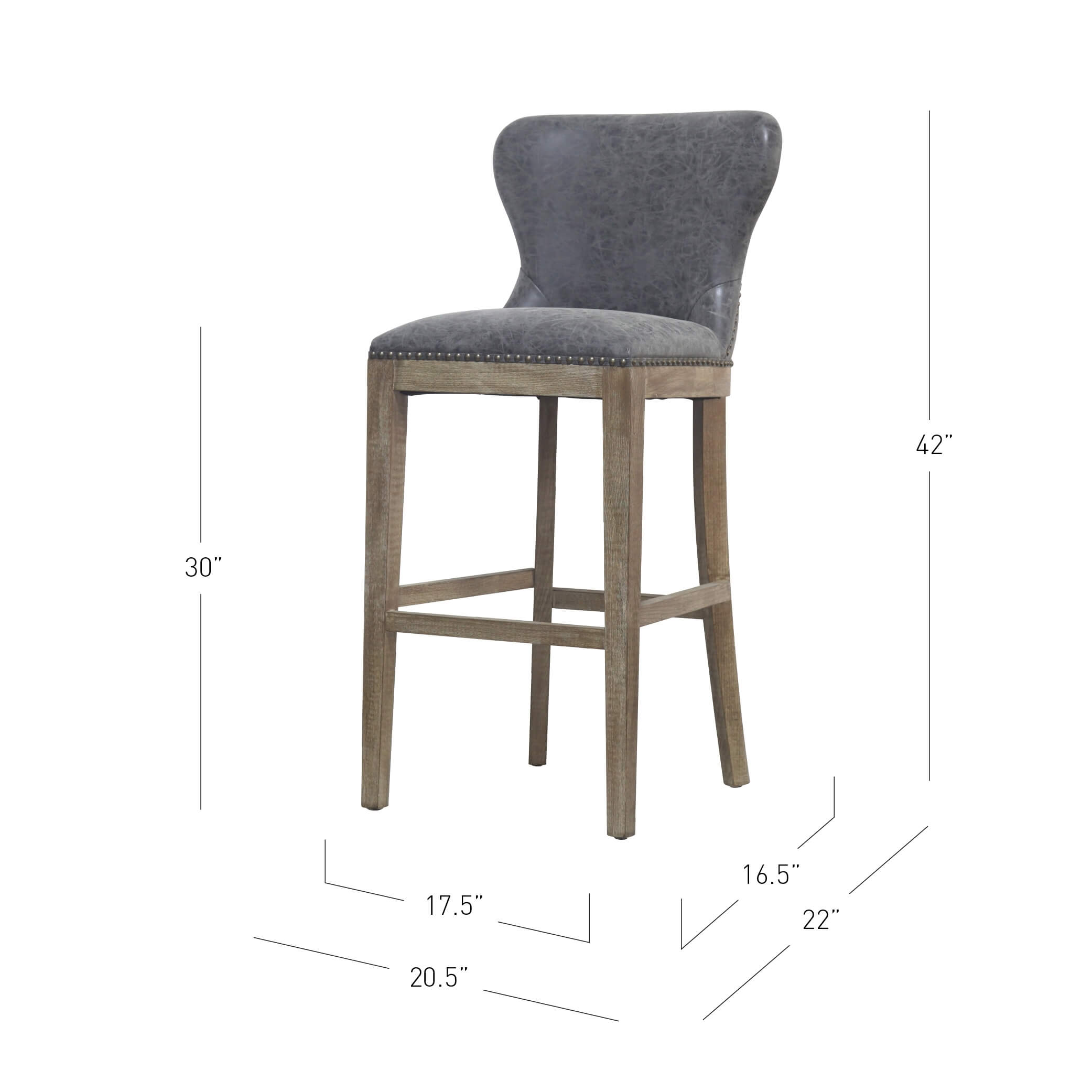 Dorsey PU Bar Stool