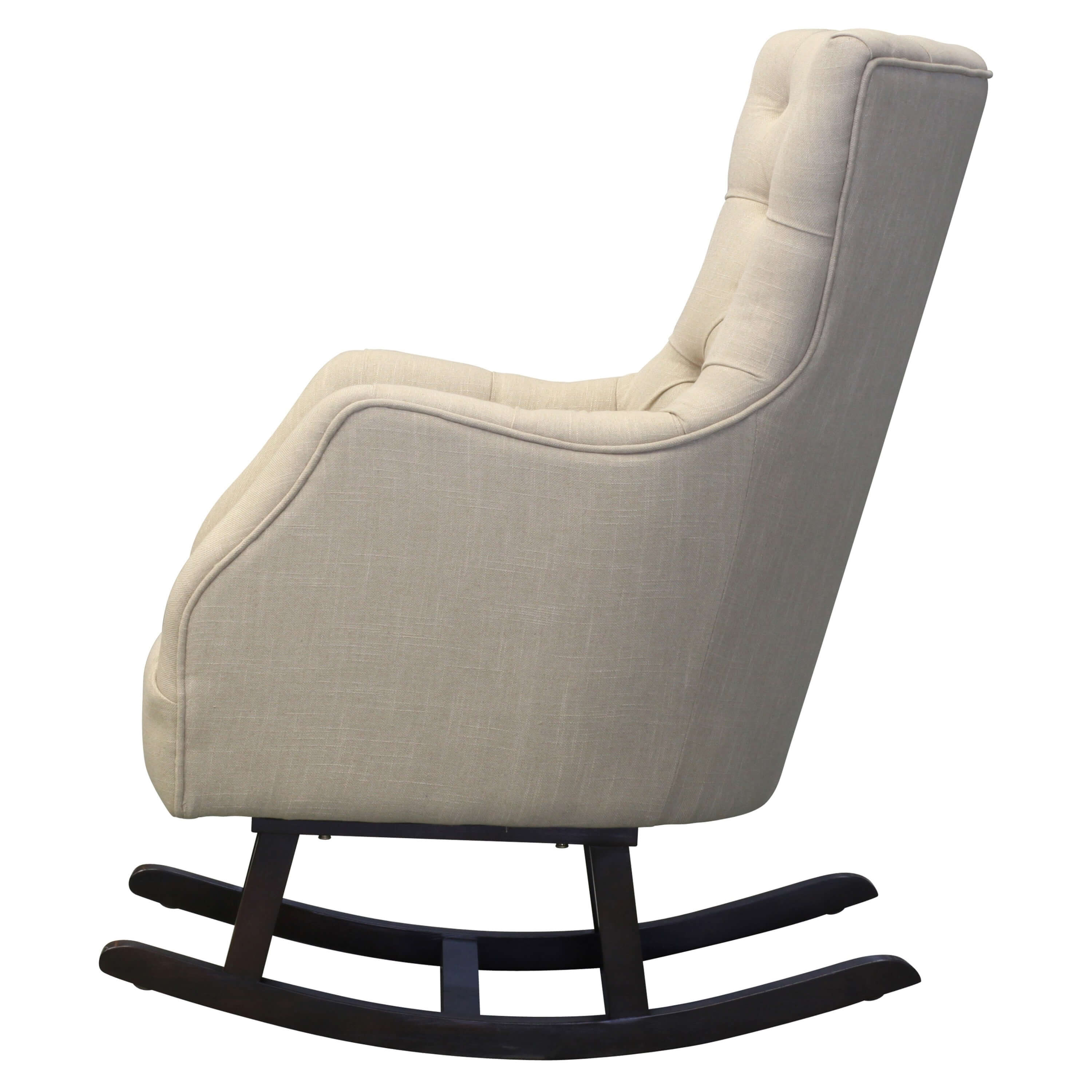 Abigail KD Fabric Tufted Rocking Chair