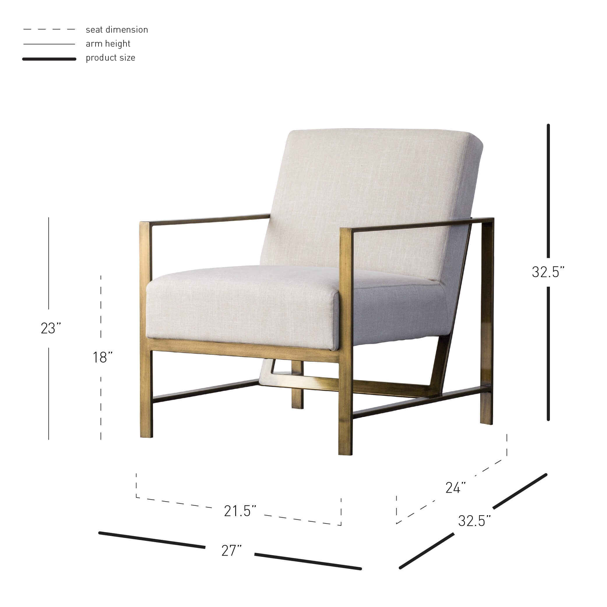 Francis Fabric Arm Chair