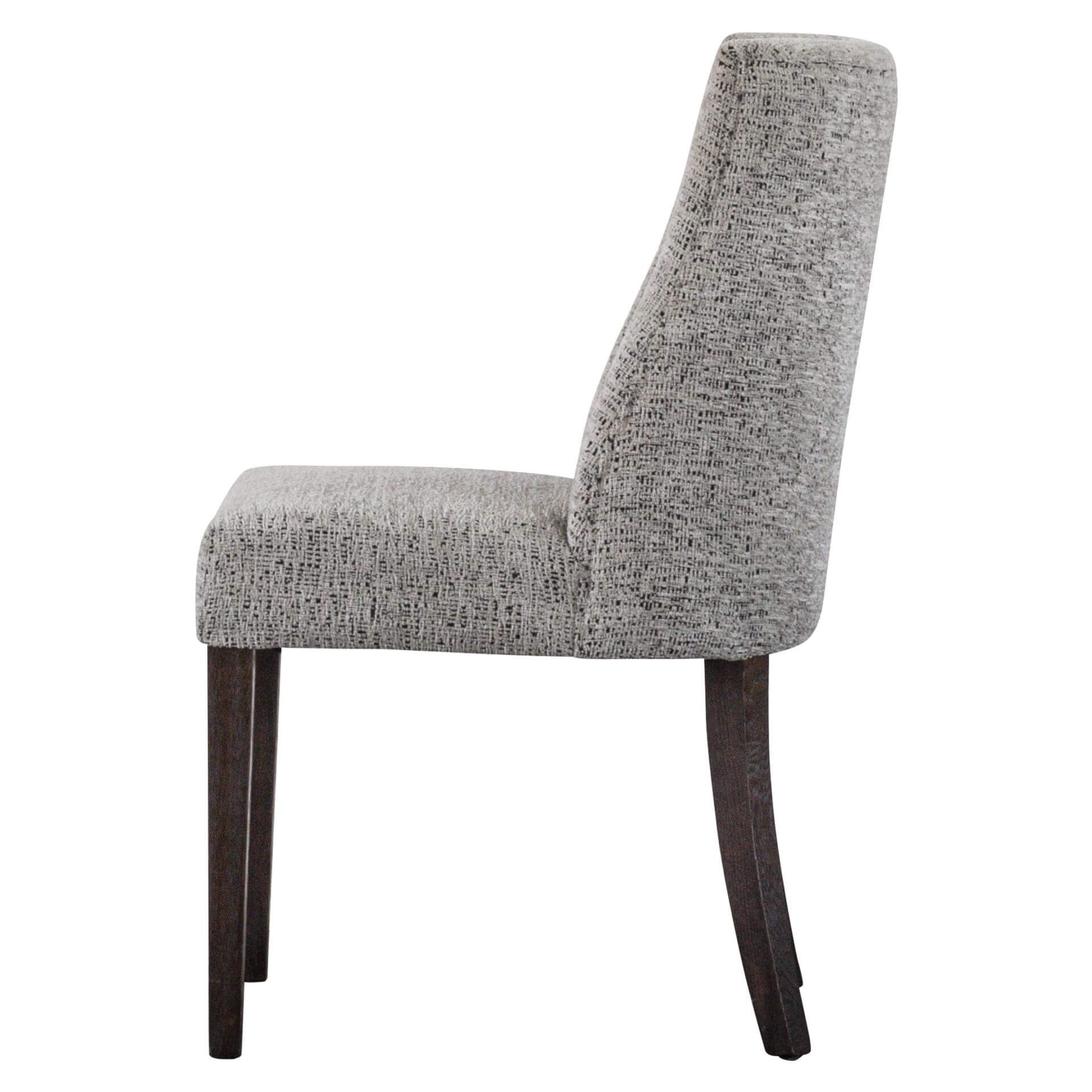 New Paris Fabric Dining Chair, Dark Brown Legs