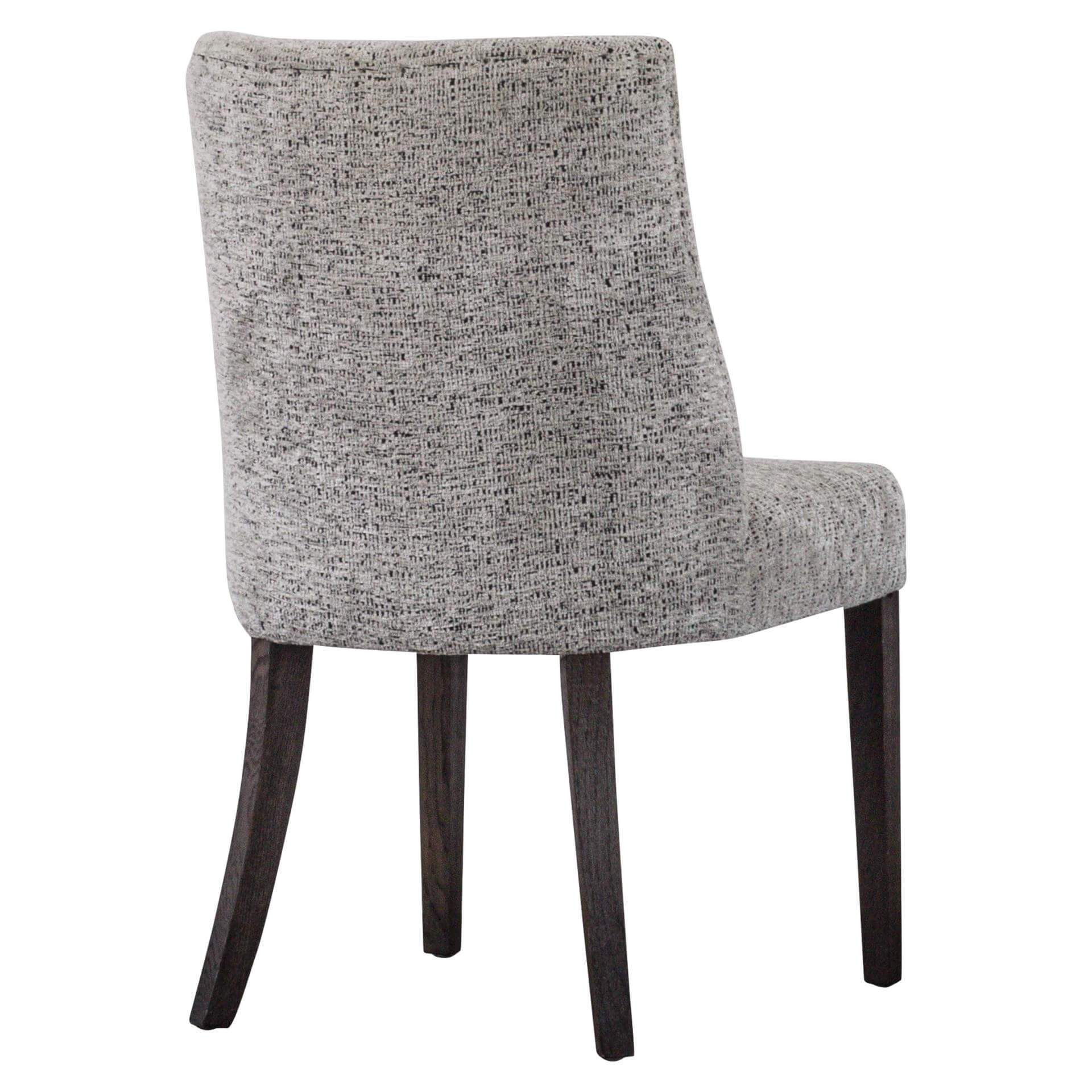 New Paris Fabric Dining Chair, Dark Brown Legs