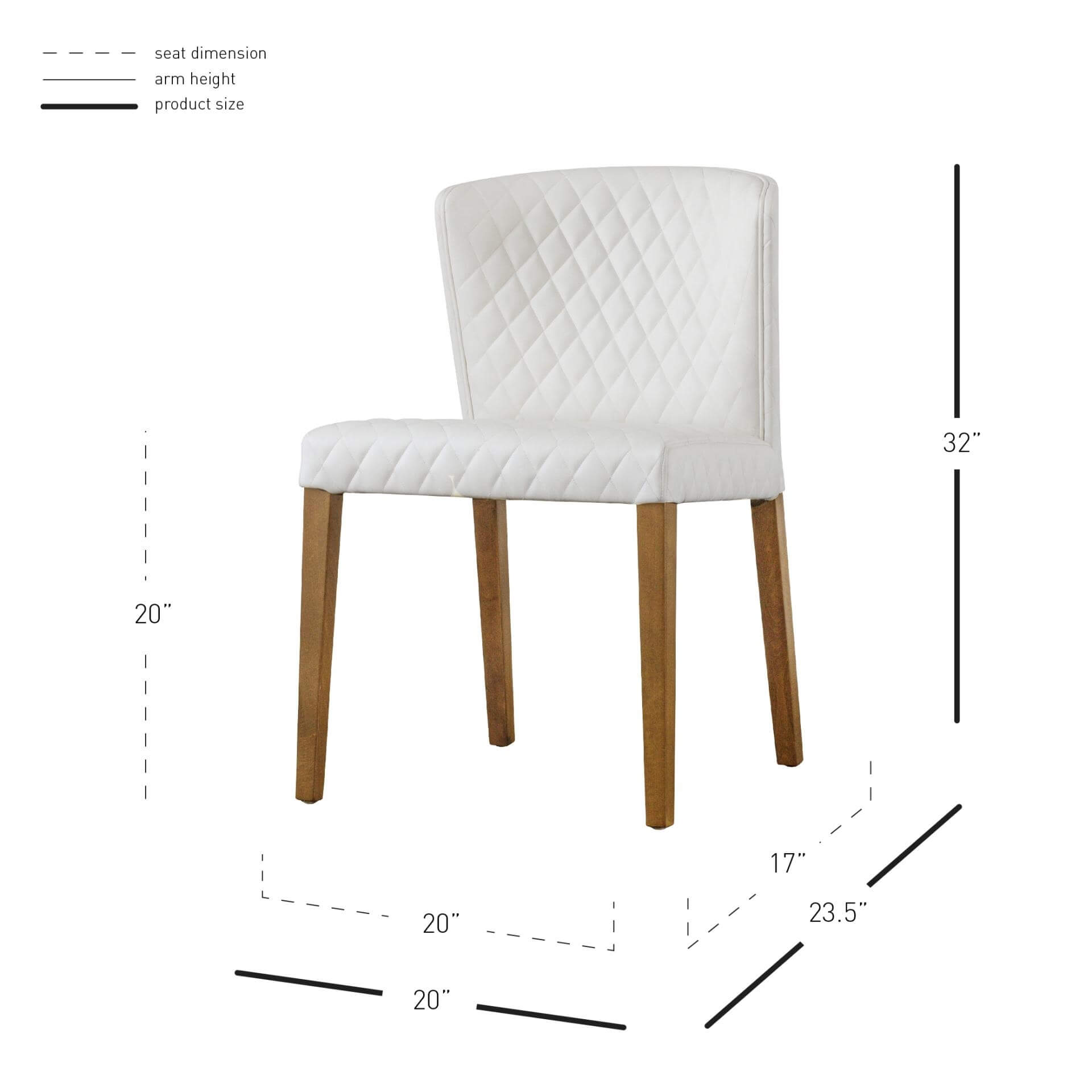 Albie Bonded Leather Dining Chair