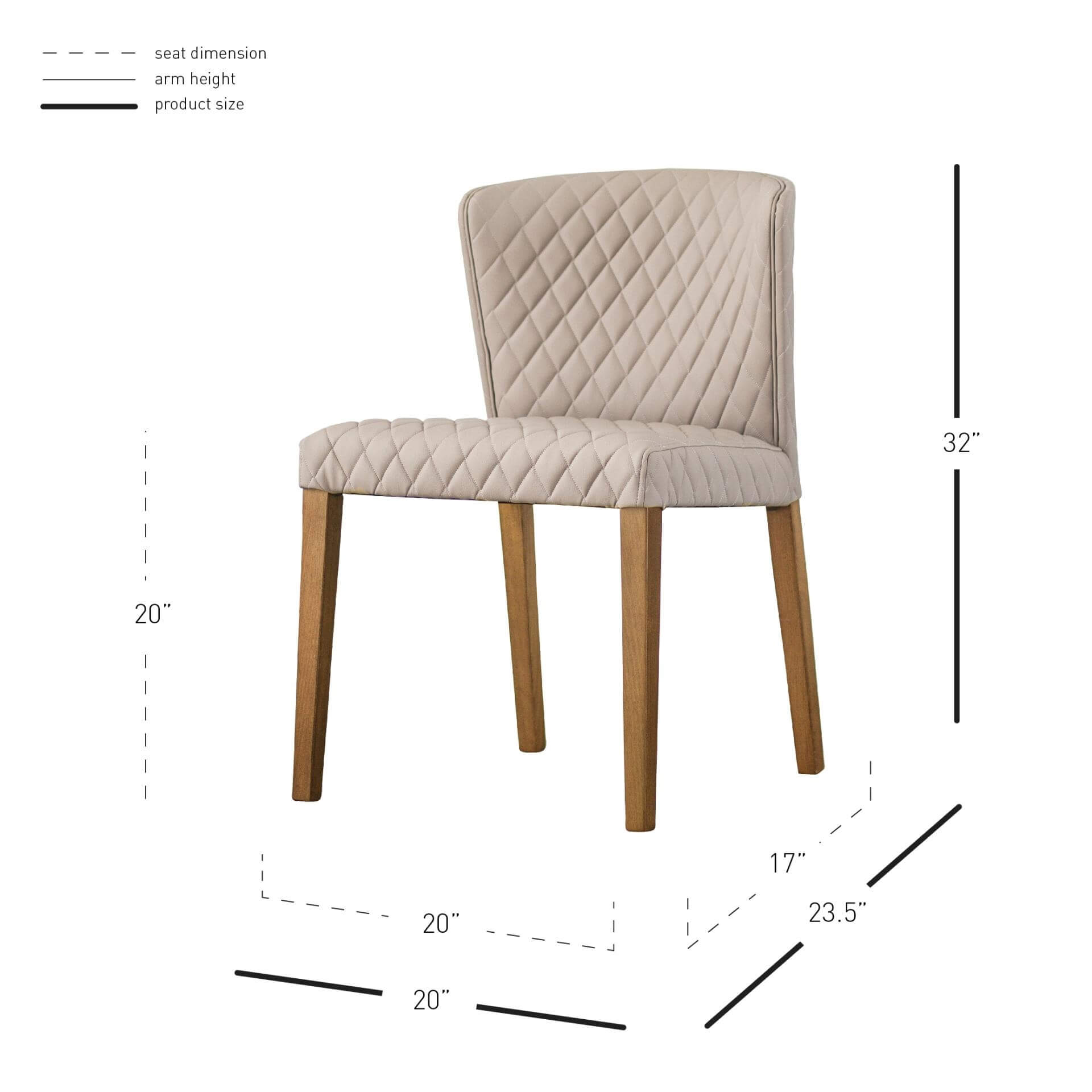 Albie Bonded Leather Dining Chair