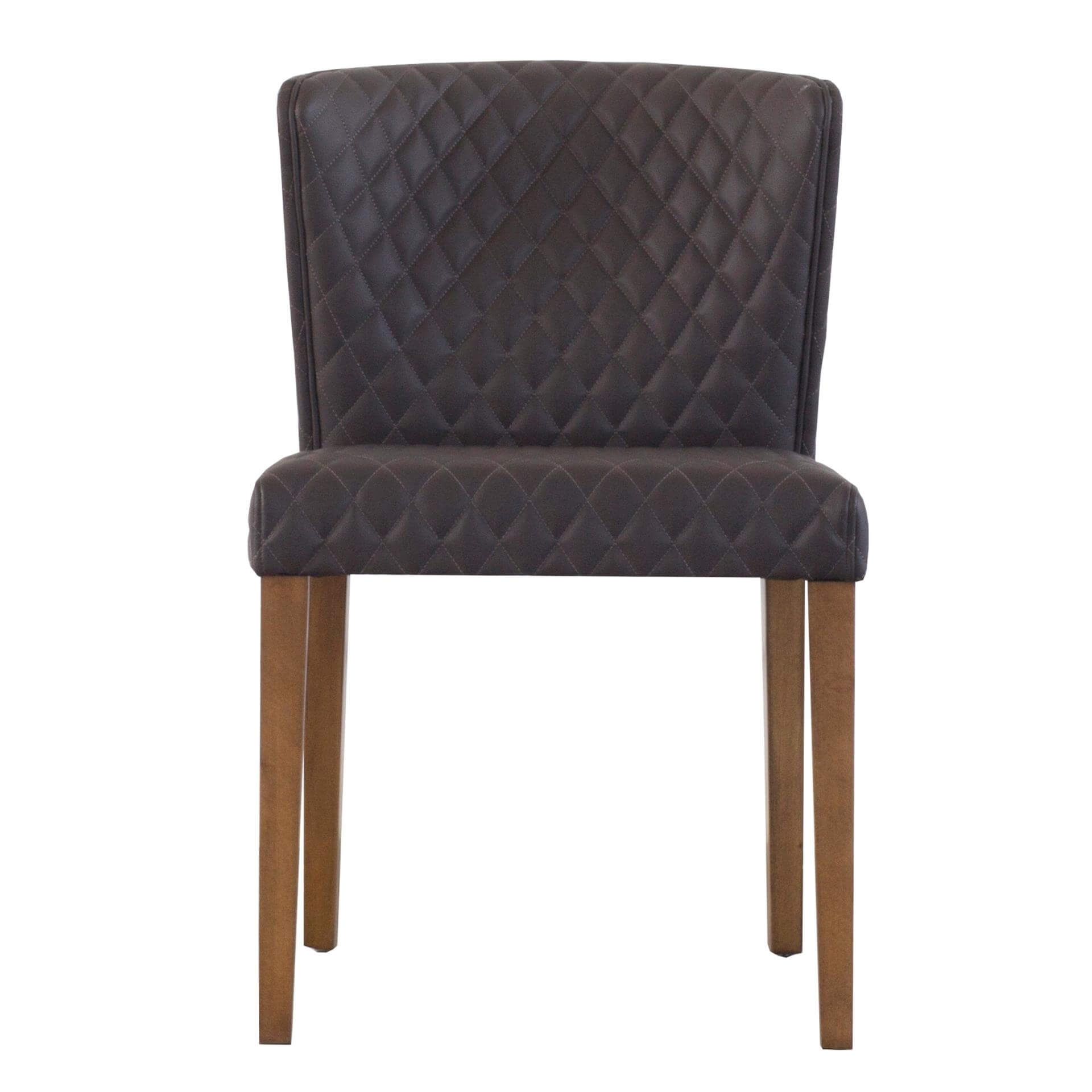 Albie KD Diamond Stitching PU Dining Chair