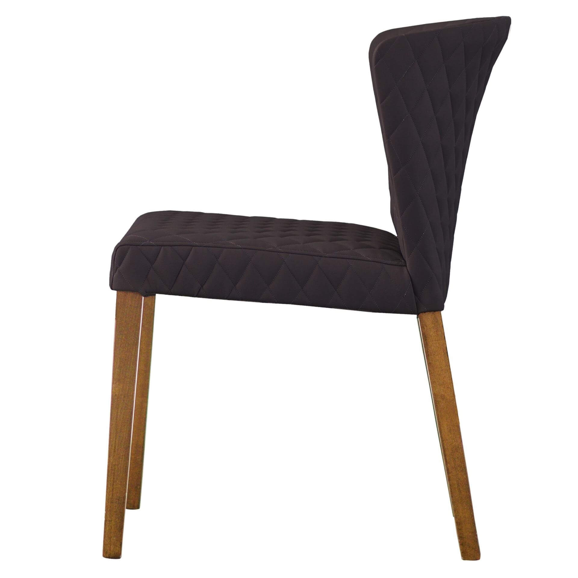 Albie KD Diamond Stitching PU Dining Chair