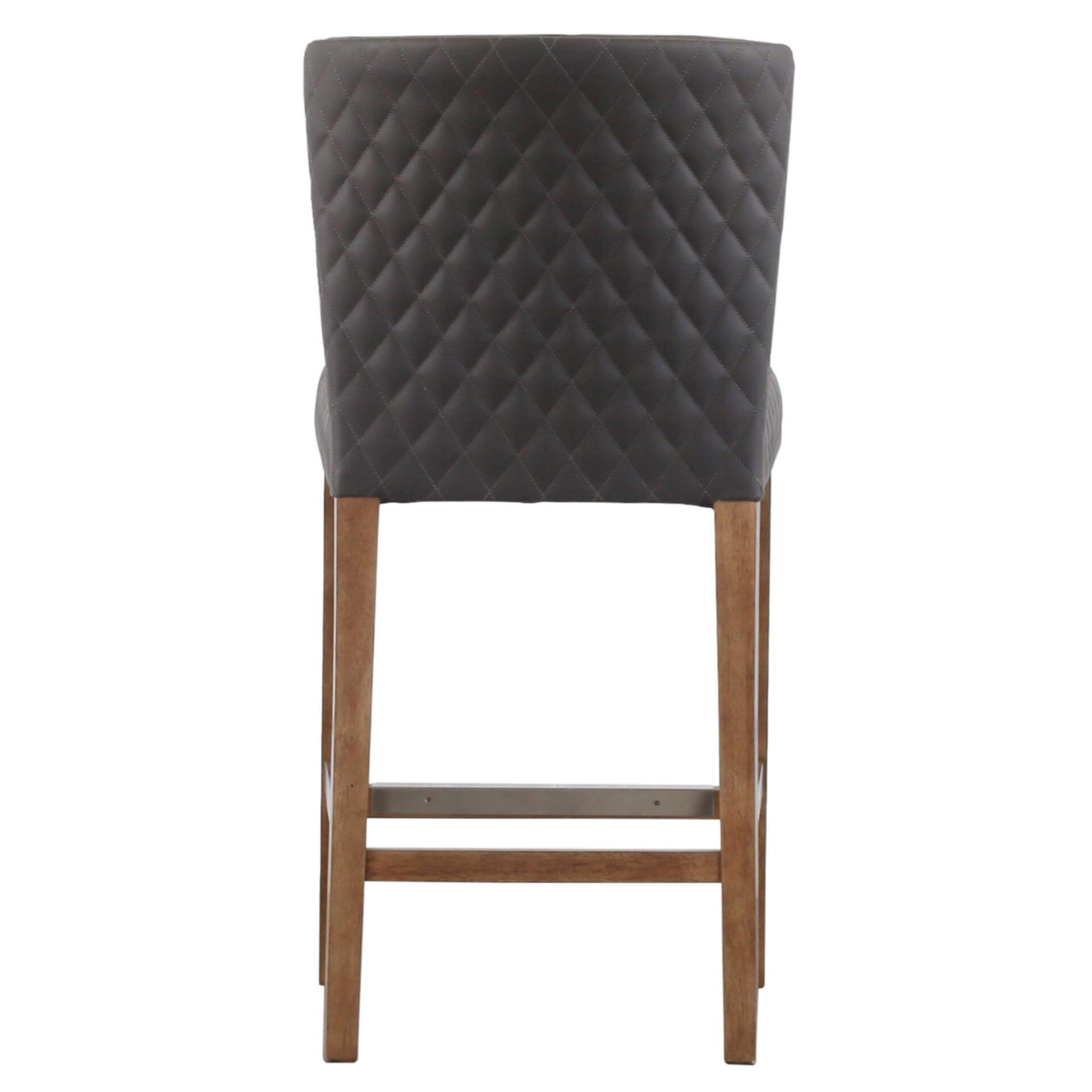 Albie KD Diamond Stitching PU Counter Stool